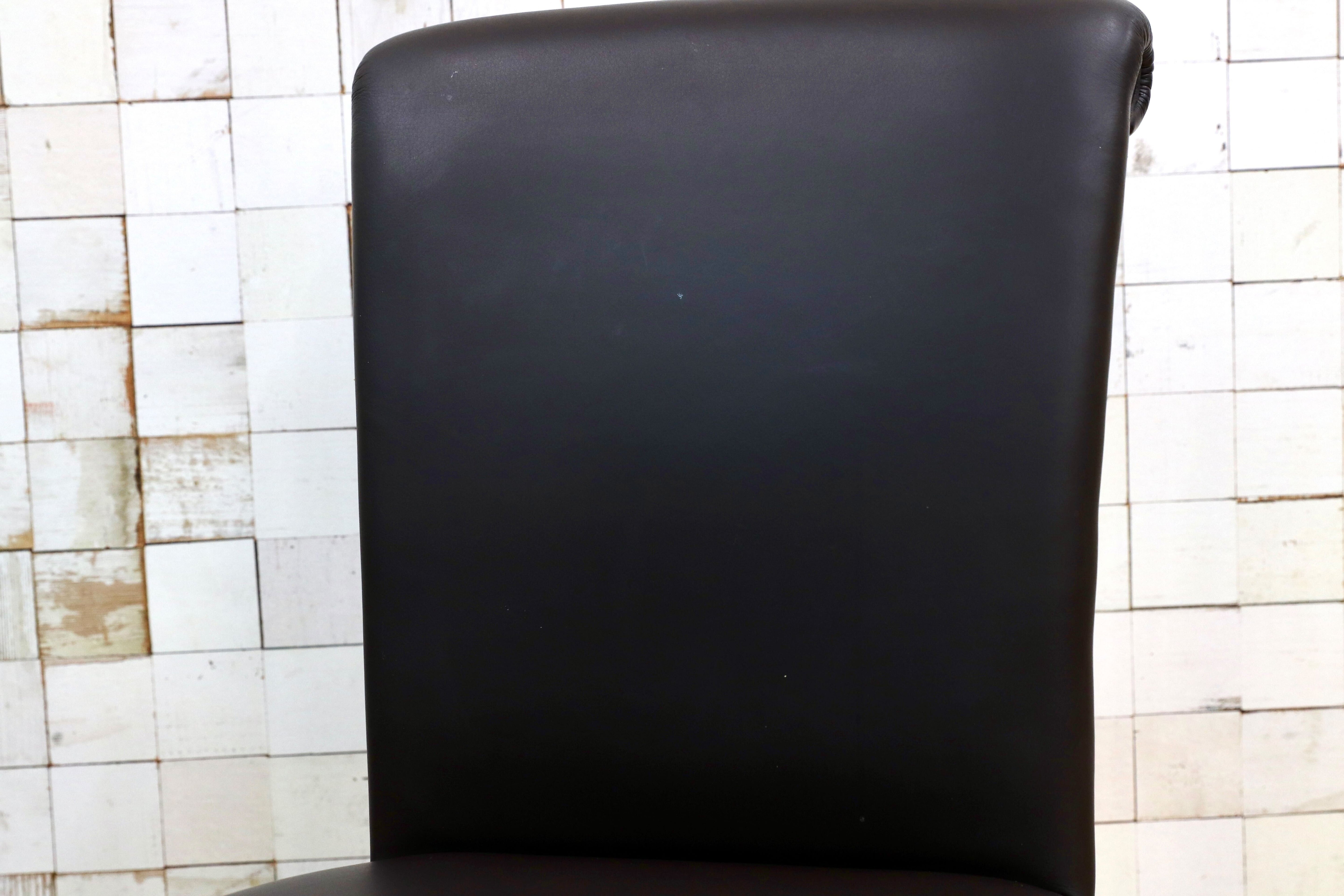 GMIK292○Poltrona Frau / ポルトローナフラウ Vittoria ヴィットリア ダイニングチェア 椅子 本革 IDC大塚家具 2脚セット 定価約42.6万