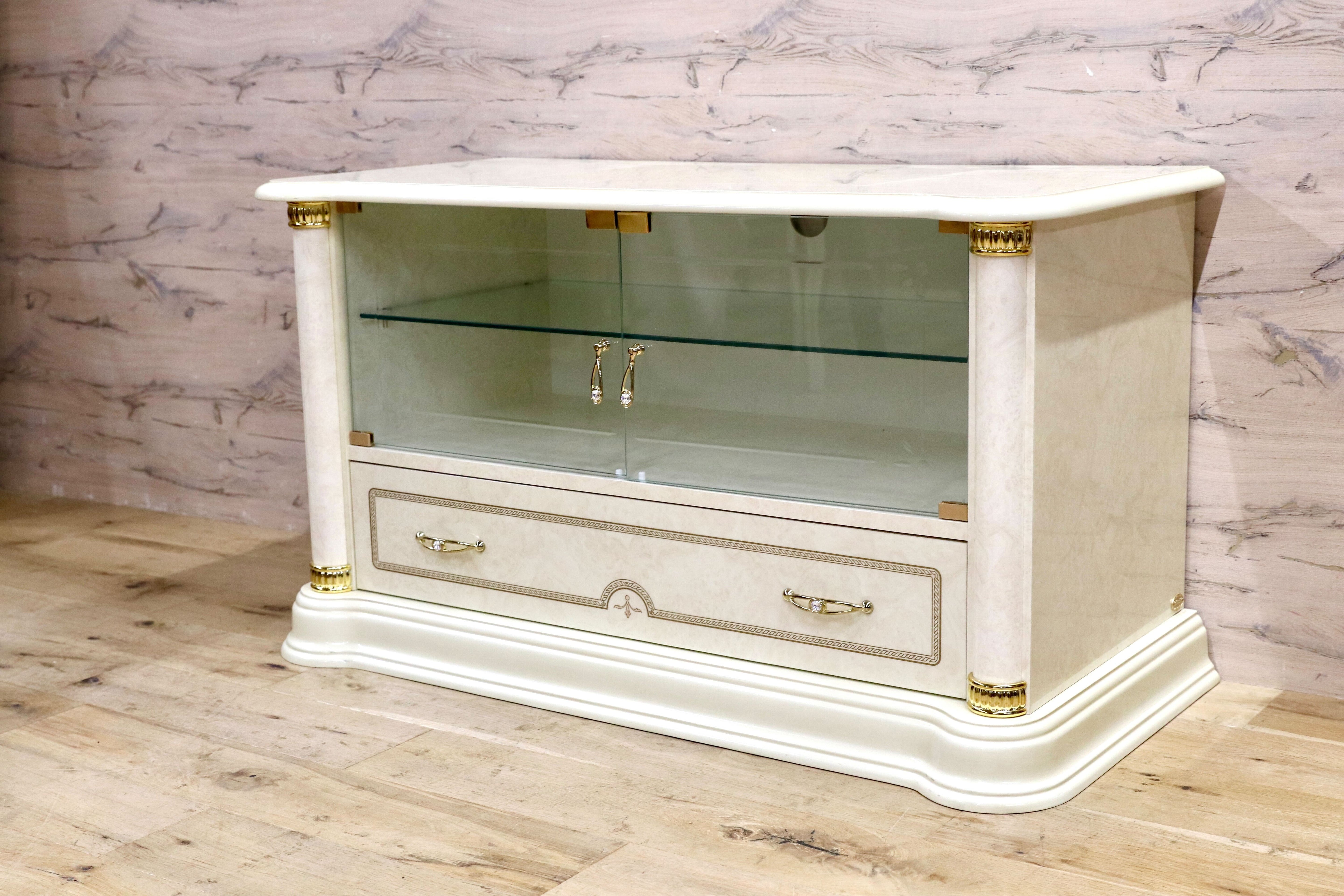 GMIS433○Saltarelli MOBILI / サルタレッリモビリ テレビボード TVボード AVボード ローボード リビング収納 ホワイト イタリア 約24万