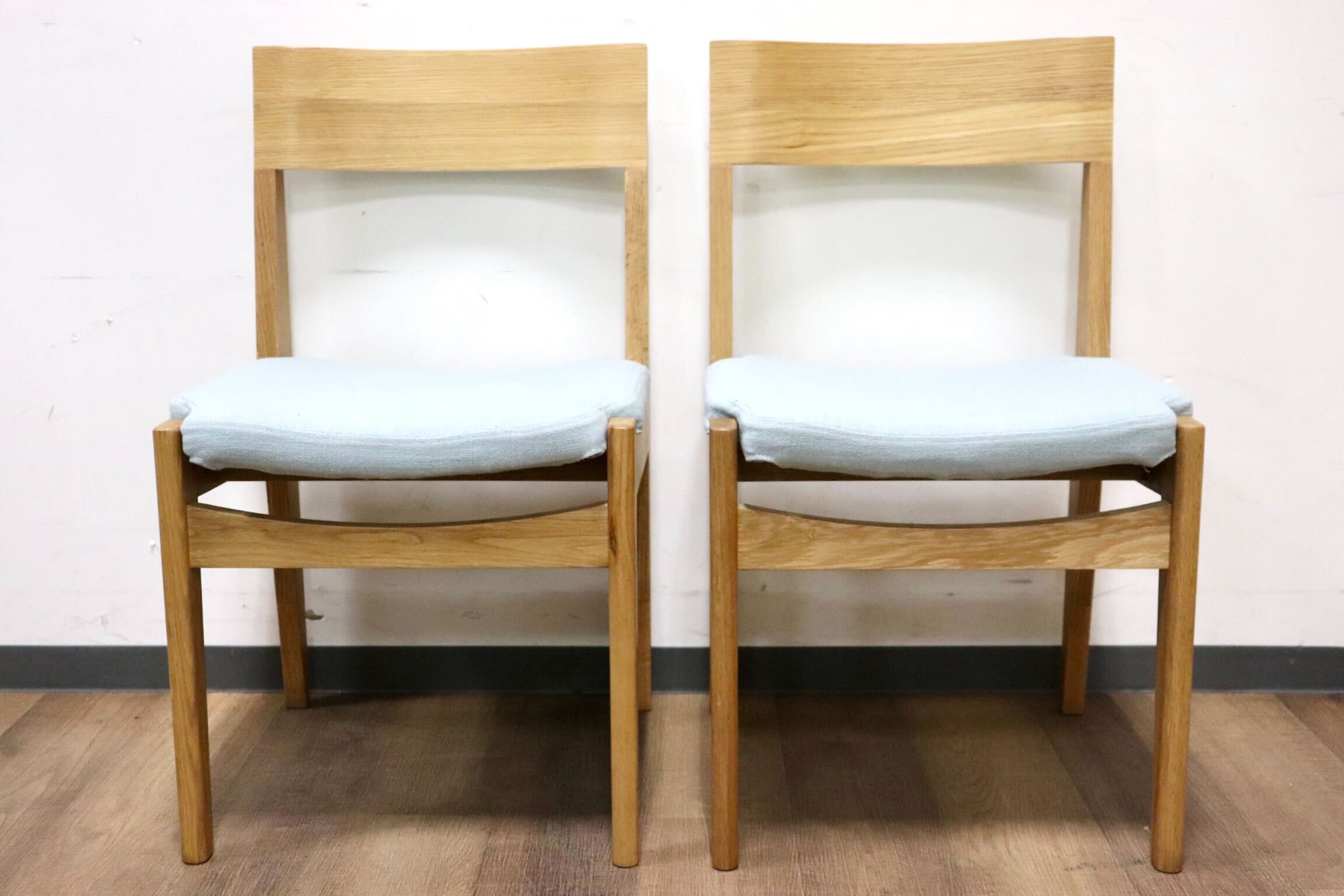 GMHK349C○unico / ウニコ CRAFF クラフ ダイニングチェア 食卓椅子 2脚セット オーク材 ファブリック カバーリング 北欧スタイル 約5.2万