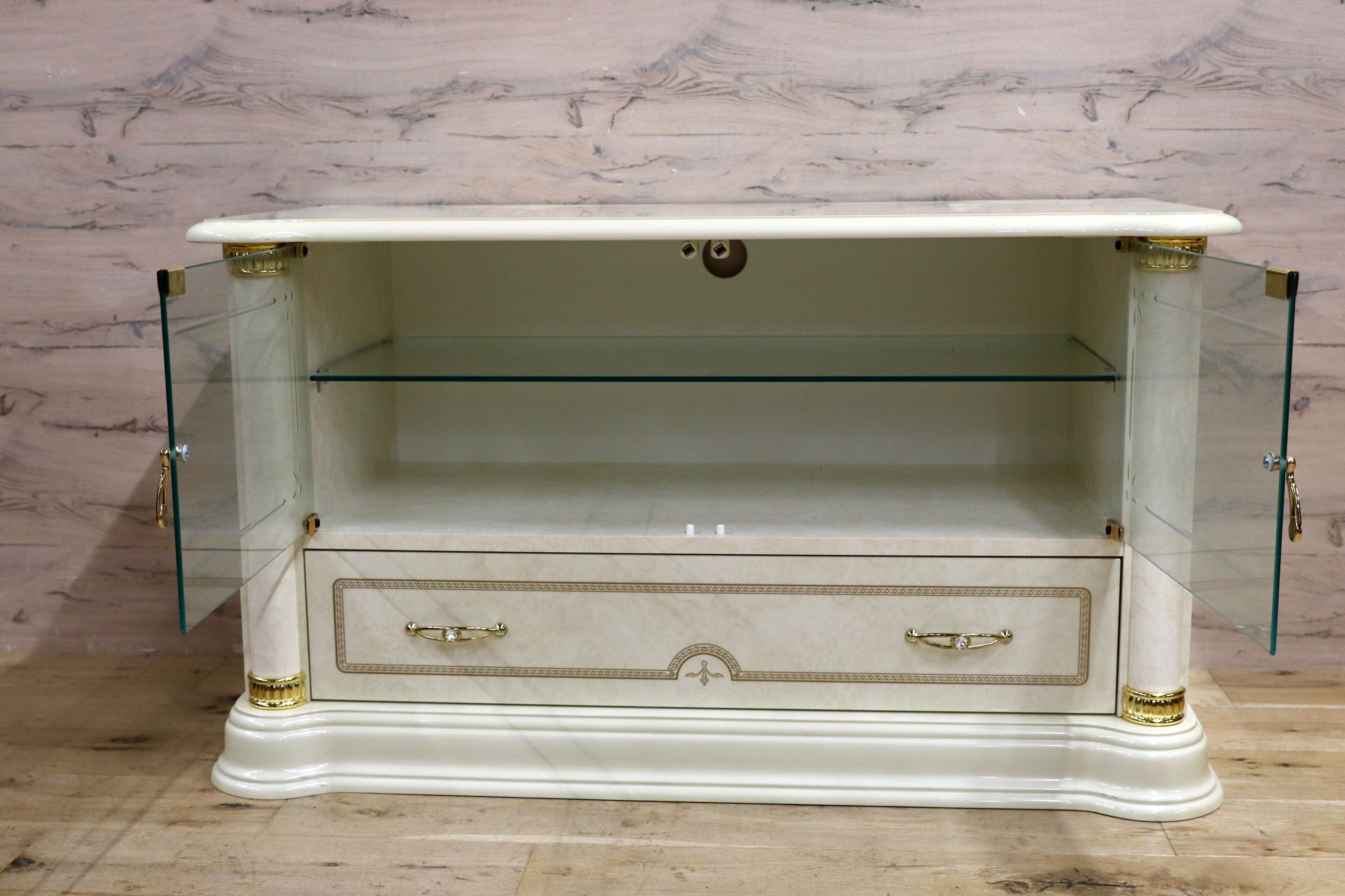 GMIS433○Saltarelli MOBILI / サルタレッリモビリ テレビボード TVボード AVボード ローボード リビング収納 ホワイト イタリア 約24万