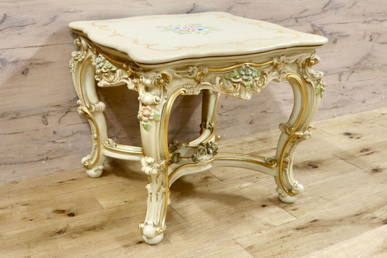 GMHS510A○SILIK / シリック センターテーブル イタリア製 高級家具 猫脚 サイドテーブル ロココ調 アンティーク 花台 クラシック 約27万