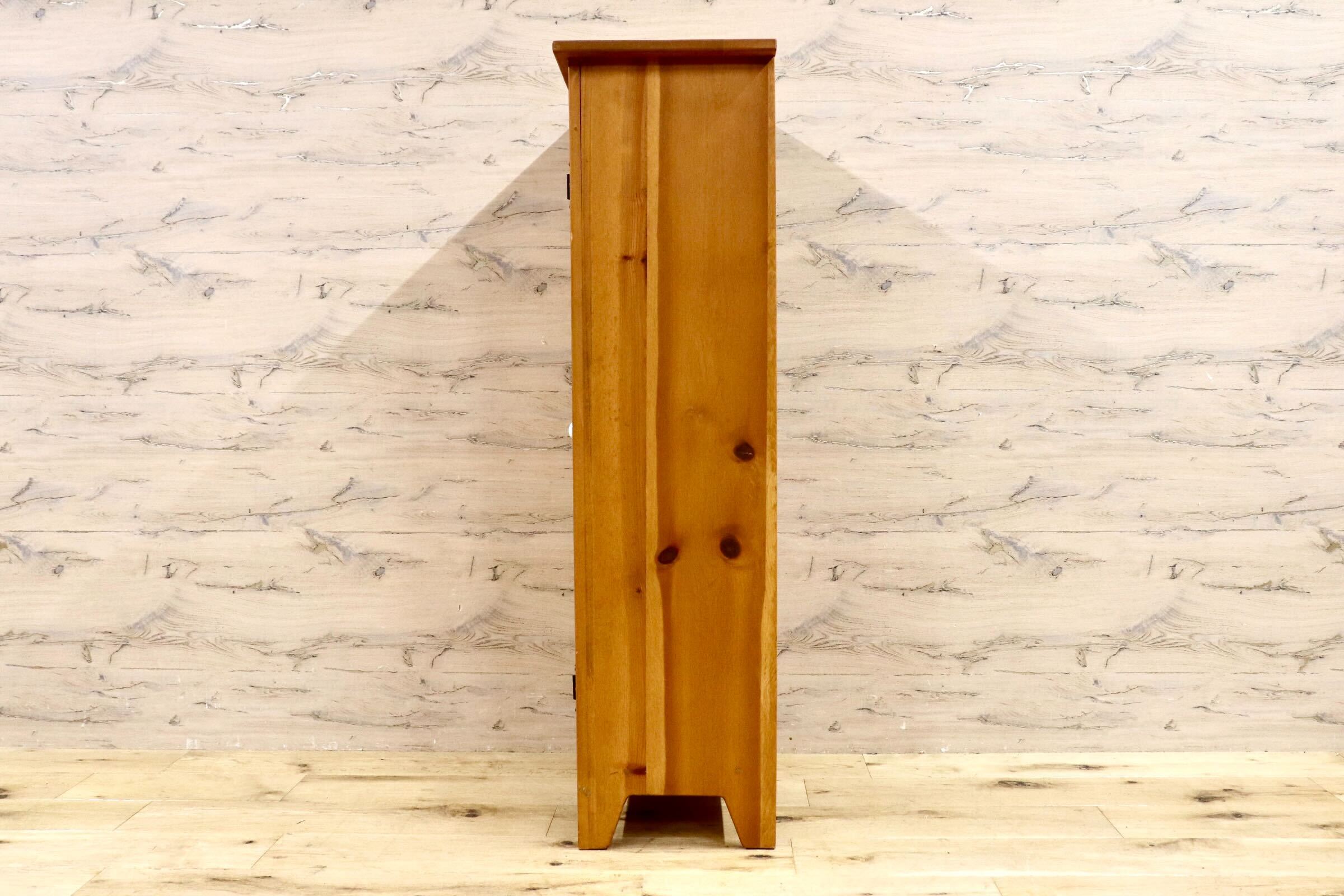 GMIH267○カントリー調 キャビネット 飾り棚 収納 ハート パイン材 ナチュラル カントリー