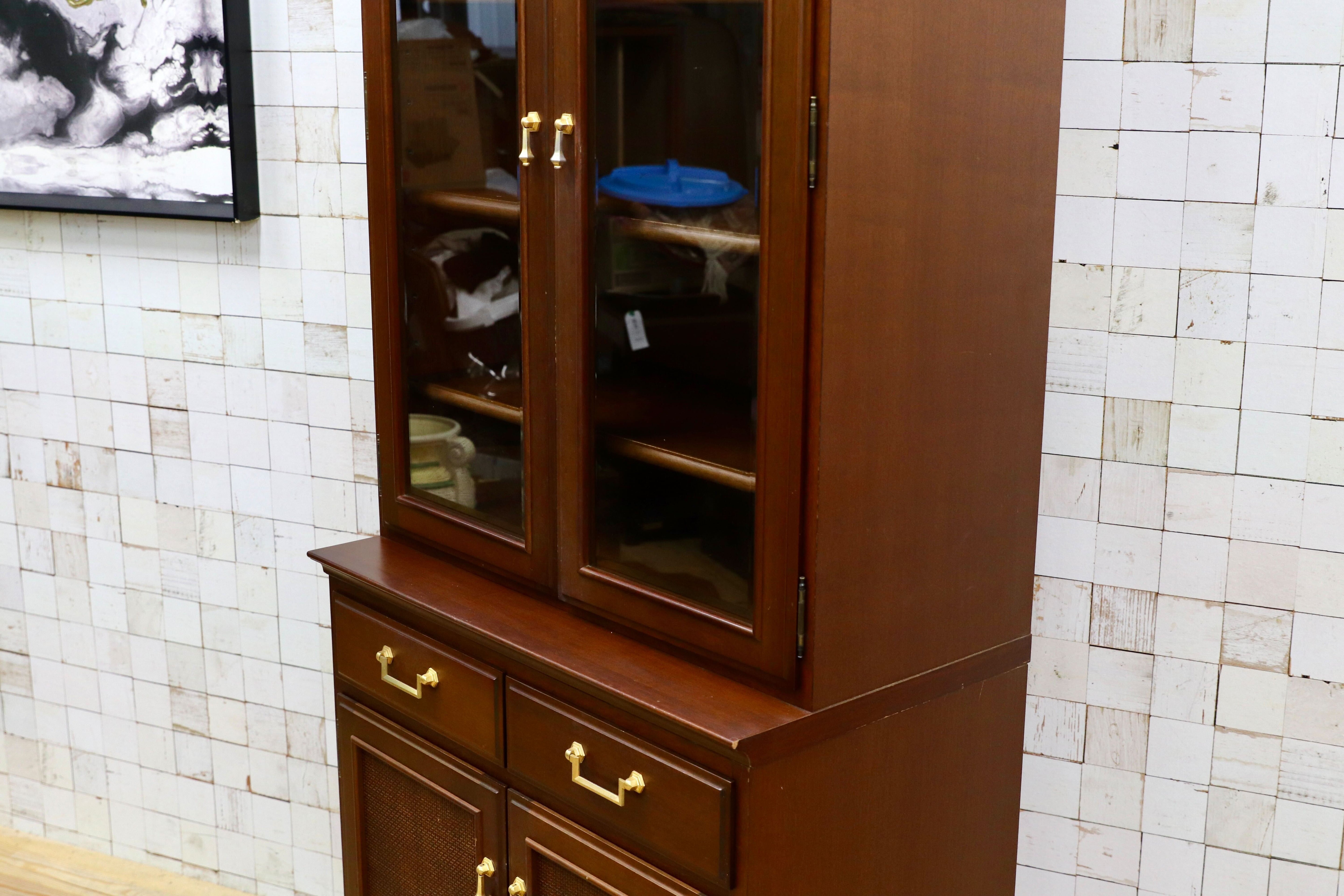 GMIH382○maruni / マルニ 地中海 キャビネット 飾り棚 カップボード 食器棚 アンティーク調 水屋棚