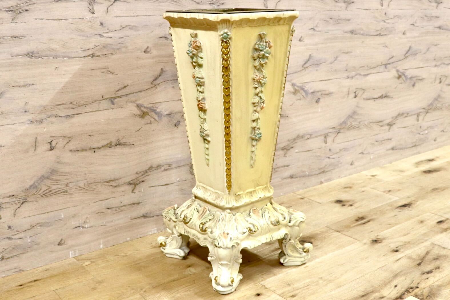 GMGH510B○イタリア製 ロココ調 アンブレラスタンド 傘立て インテリア エレガント シャビー 西洋 アンティーク 検)コルチャゴ シリック