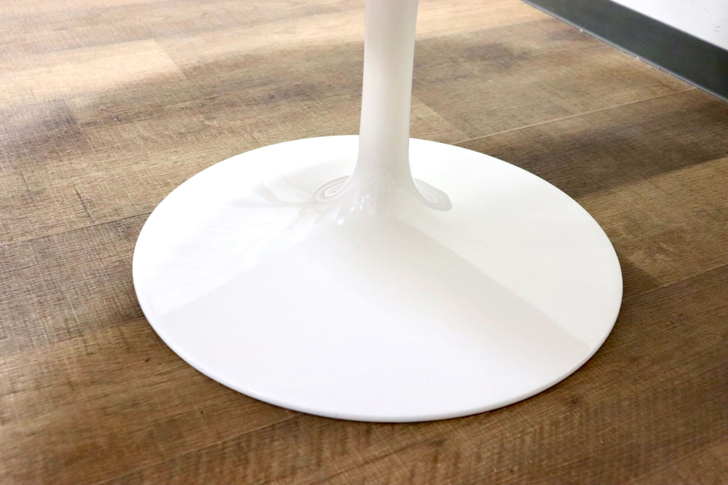 GMGH384A○IDC大塚家具 天然石 大理石 センターテーブル ラウンドテーブル ホワイトカラーラ イタリア製 定価26.8万 美品※発送不可