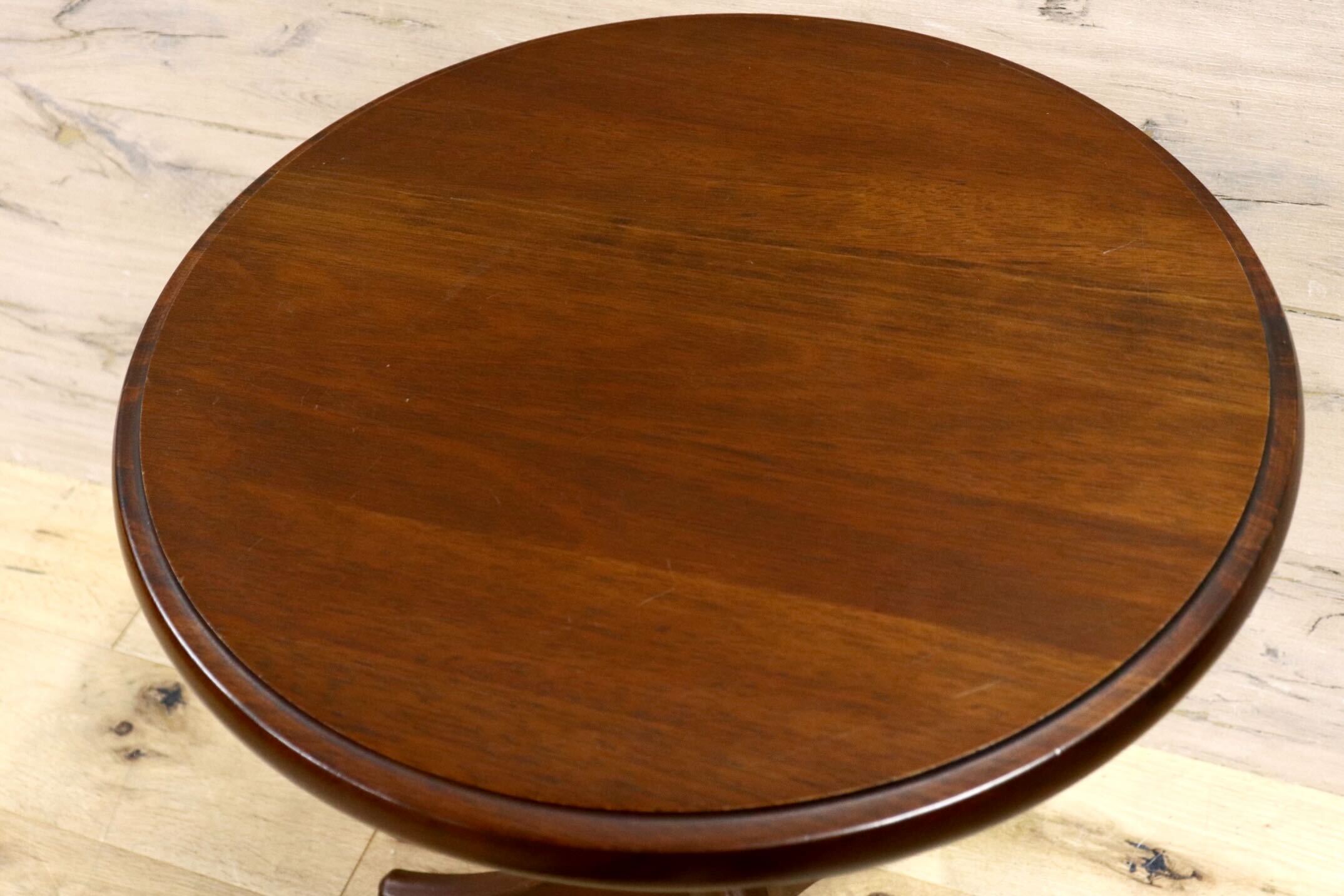 GMIH176○maruni / マルニ 地中海 ワインテーブル サイドテーブル コーヒーテーブル ビーチ材 ヨーロピアン クラシック 定価約4.9万