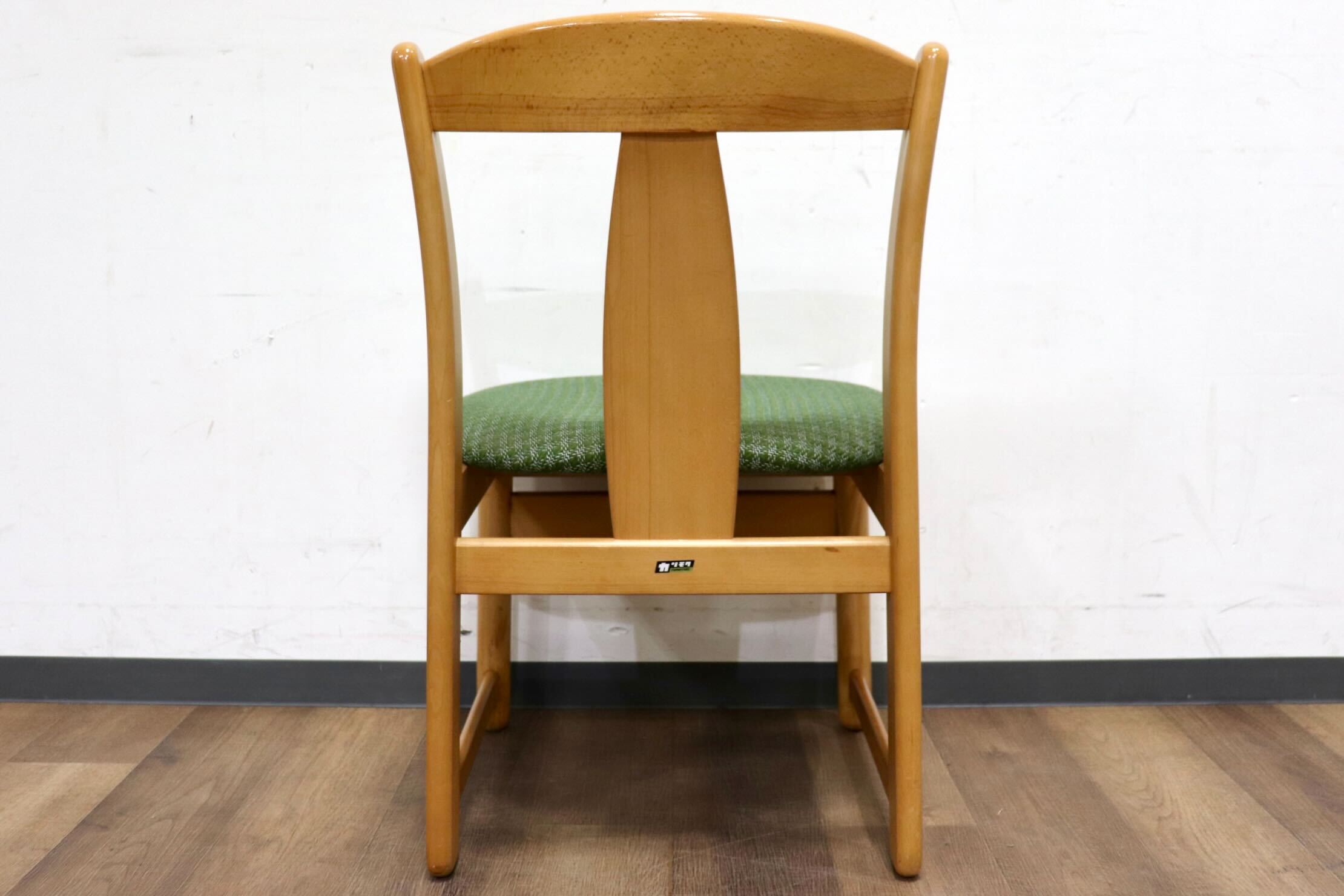 GMHH429A○karimoku / カリモク ダイニングチェア アームレスチェア 椅子 ファブリック カントリー モダン レトロ グリーン 国産家具