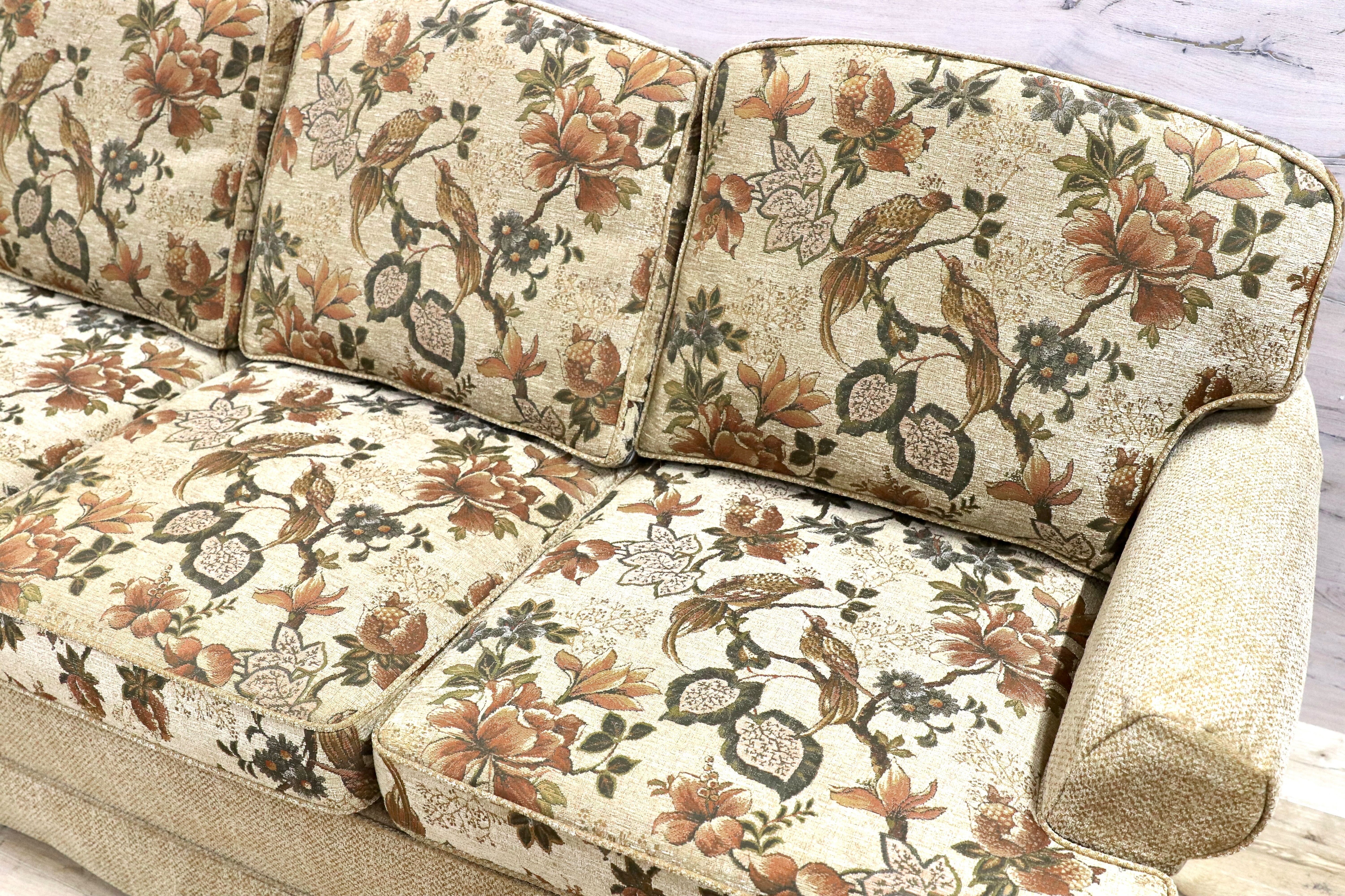 GMGS154B○DREXEL HERITAGE / ドレクセルヘリテイジ 最高級 3人掛けソファ トリプルソファ ファブリック クラシック 定価約120万 美品