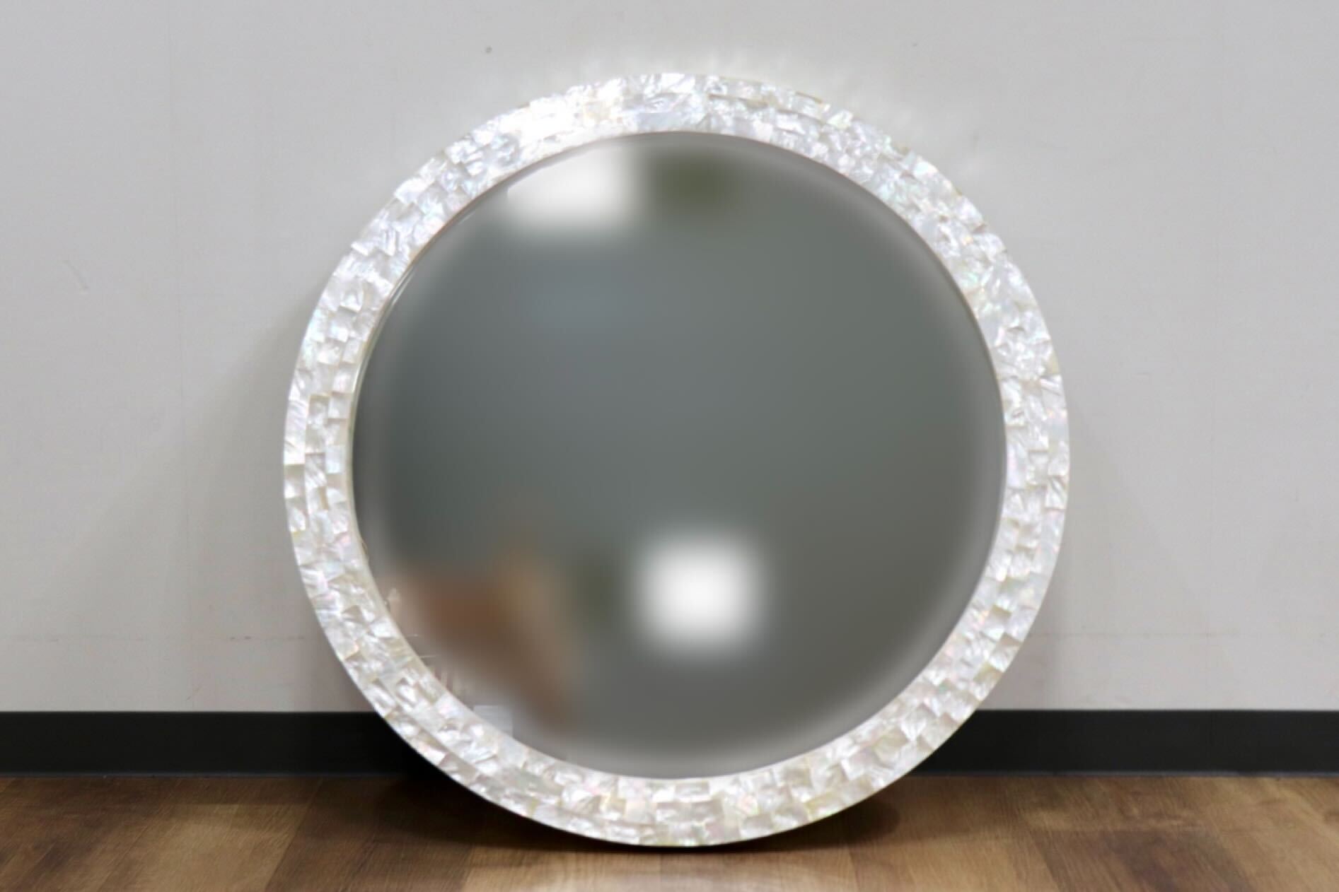 GMHK843○ASPLUND / アスプルンド パールミラー 壁掛けミラー ウォールミラー 鏡 姿見 ミラー 定価約7.3万 展示品