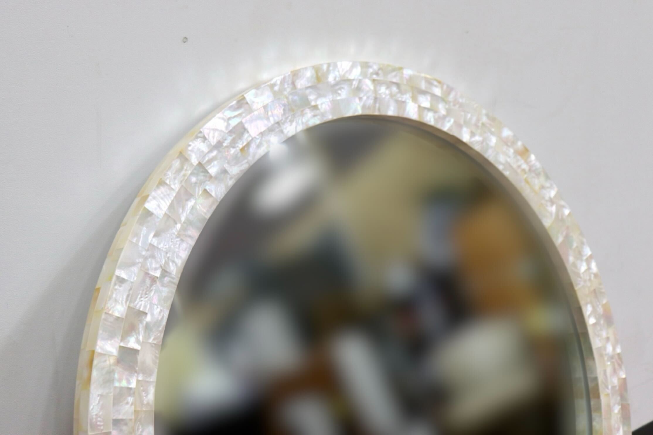 GMHK843○ASPLUND / アスプルンド パールミラー 壁掛けミラー ウォールミラー 鏡 姿見 ミラー 定価約7.3万 展示品