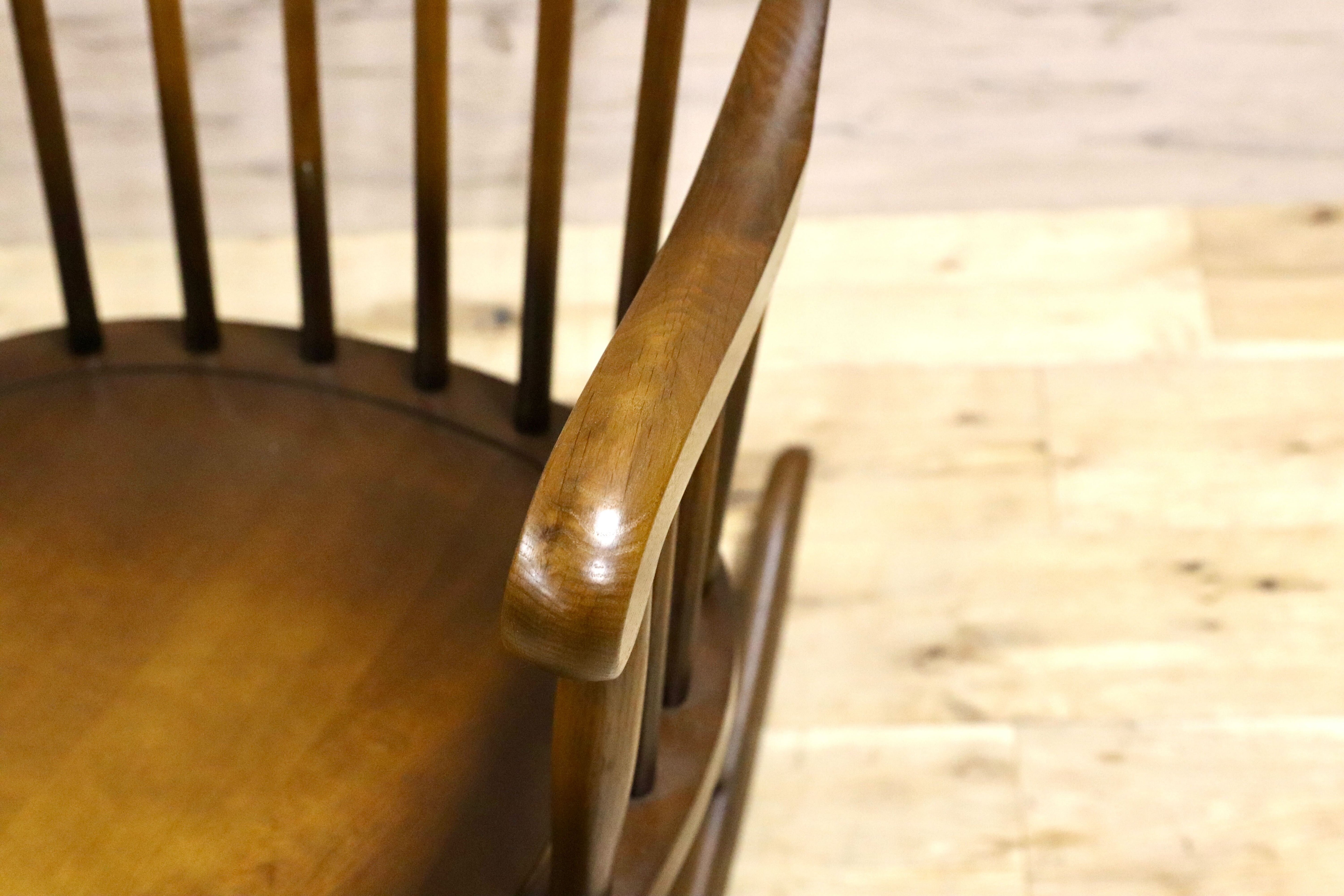 GMIS431○飛騨産業 / HIDA キツツキ 穂高 ロッキングチェア 揺り椅子 定価約9.9万