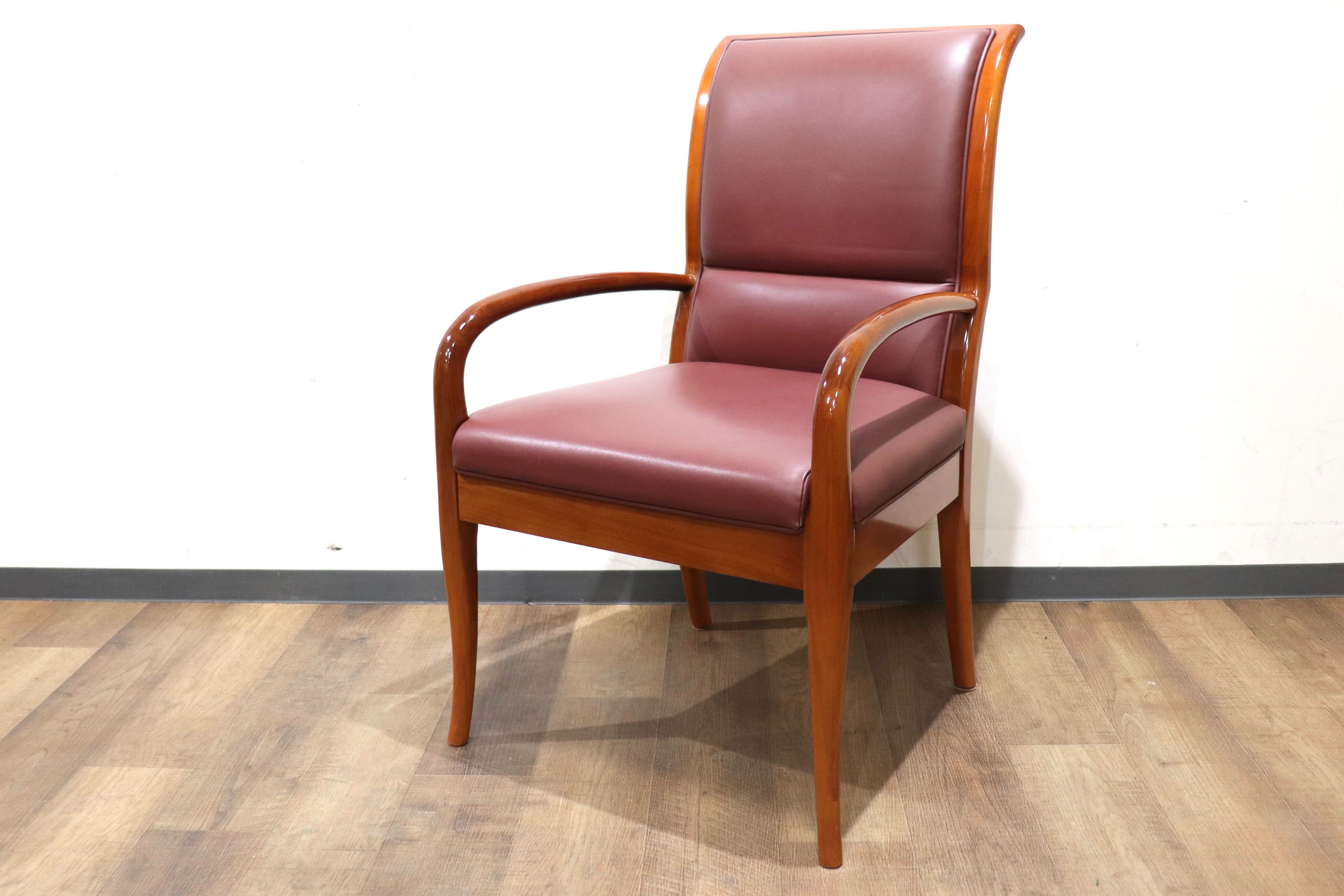 GMHK626B○domani / ドマーニ カリモク最高峰 Forza フォルザ ダイニングチェア アームチェア 食卓椅子 本革 モダン 肘置き 定価約27万