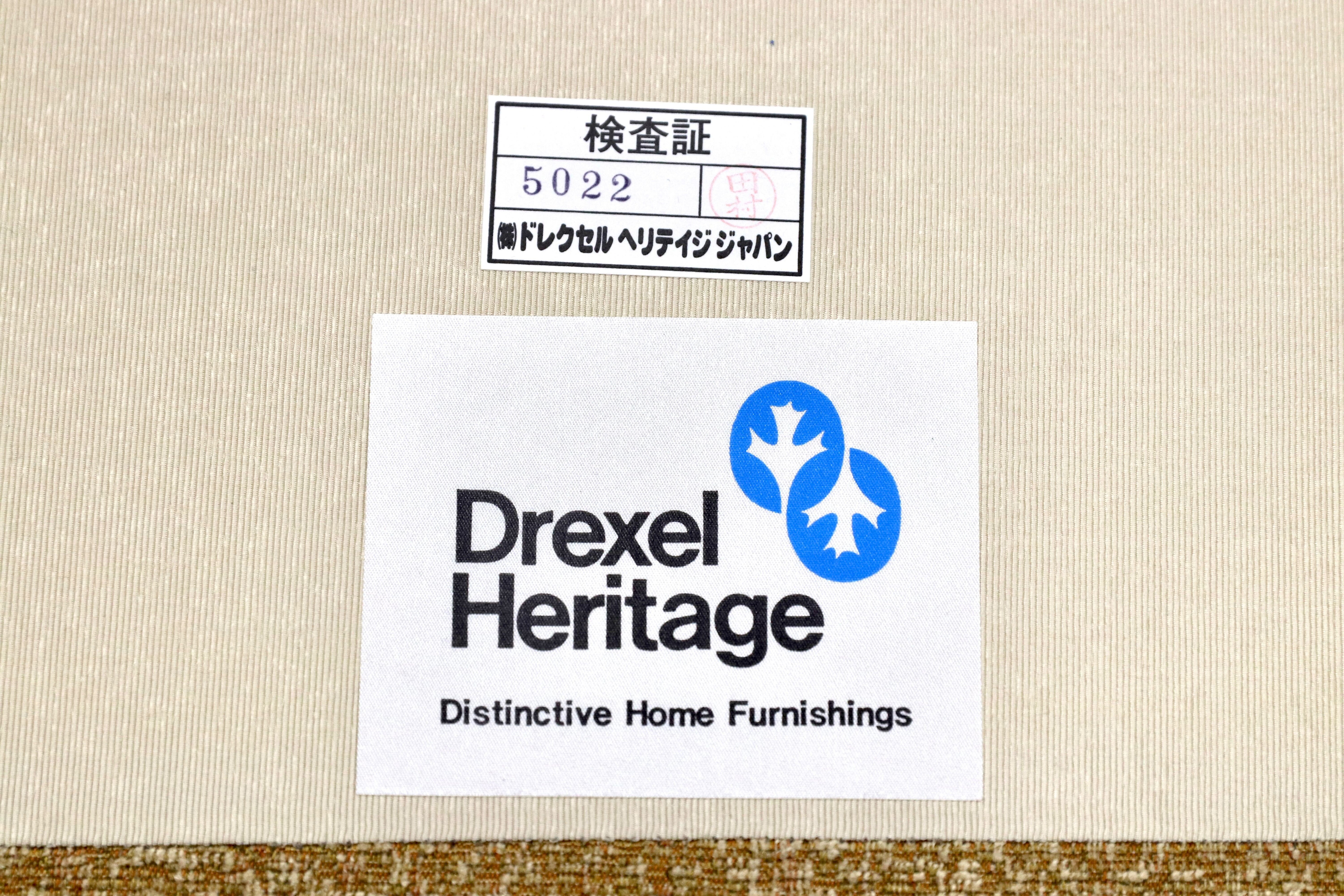 GMGS154B○DREXEL HERITAGE / ドレクセルヘリテイジ 最高級 3人掛けソファ トリプルソファ ファブリック クラシック 定価約120万 美品