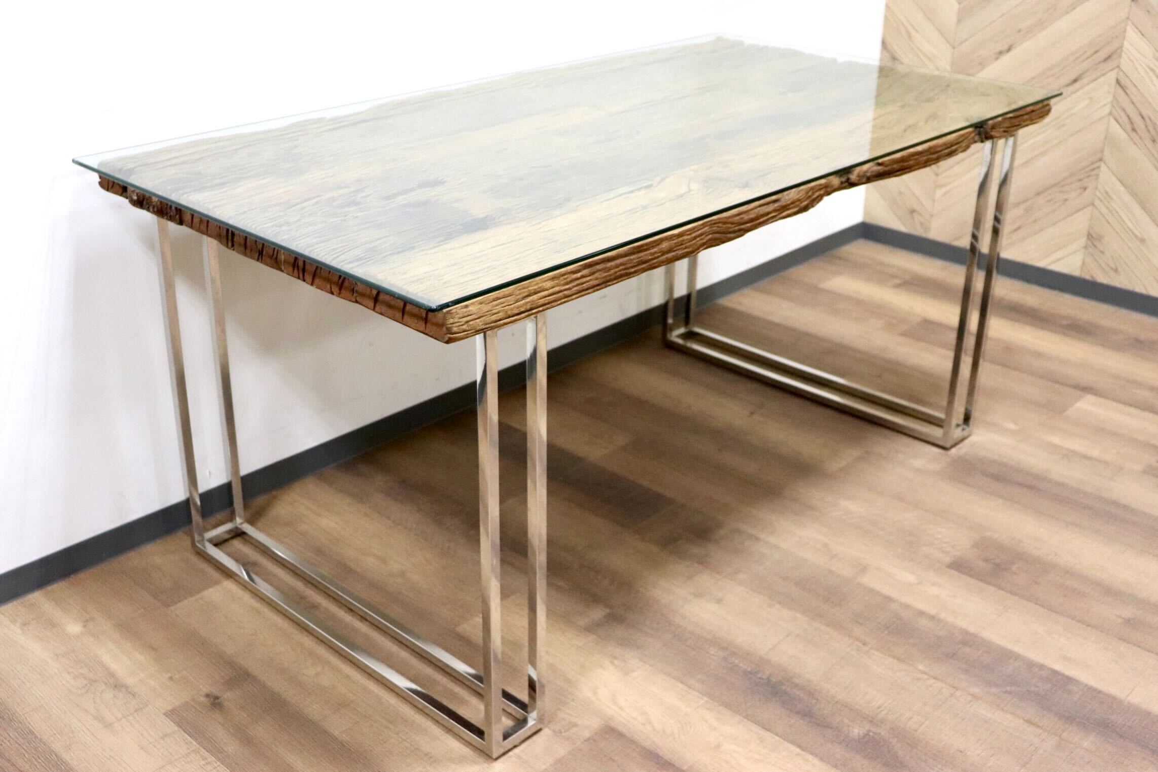 GMHK82○FAR EAST FURNITURE RAILWAY ダイニングテーブル 作業台 食卓テーブル ASPLUND インダストリアル 廃番 定価約22万