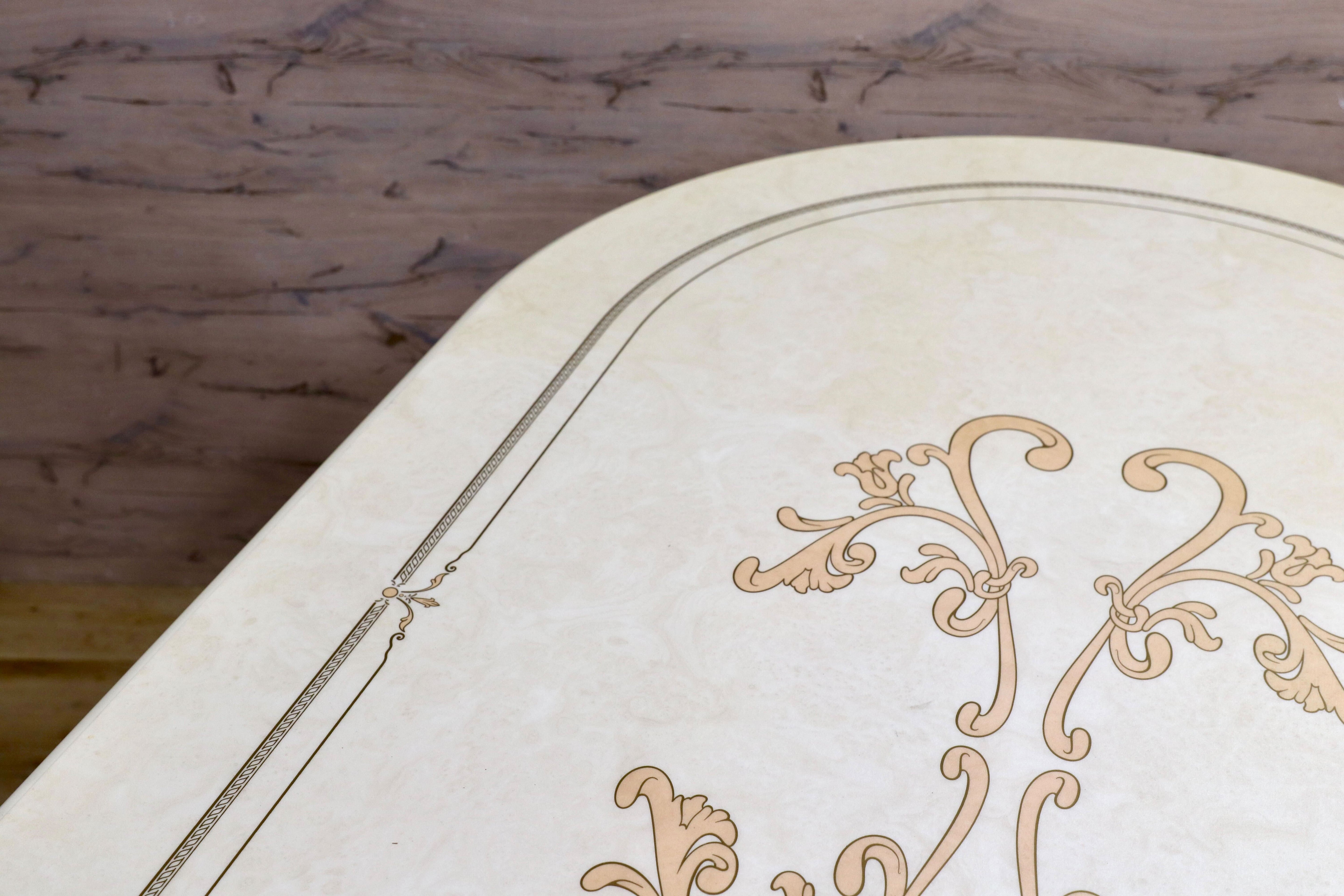 GMIS432○Saltarelli MOBILI / サルタレッリモビリ フローレンス ダイニングテーブル 食卓テーブル ロココ調 クラシック 約28万