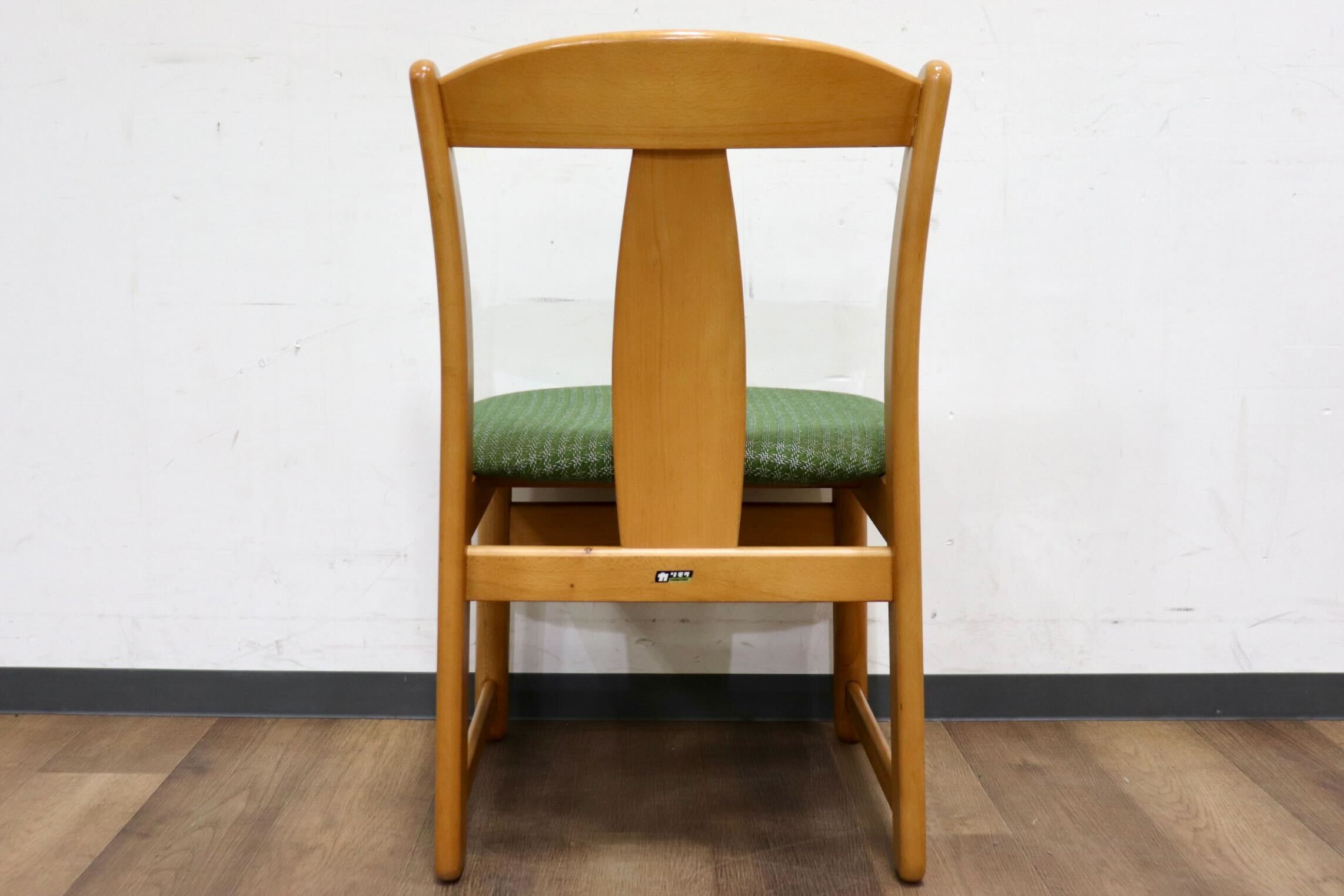 GMHH429B○karimoku / カリモク ダイニングチェア アームレスチェア 椅子 ファブリック カントリー モダン レトロ グリーン 国産家具