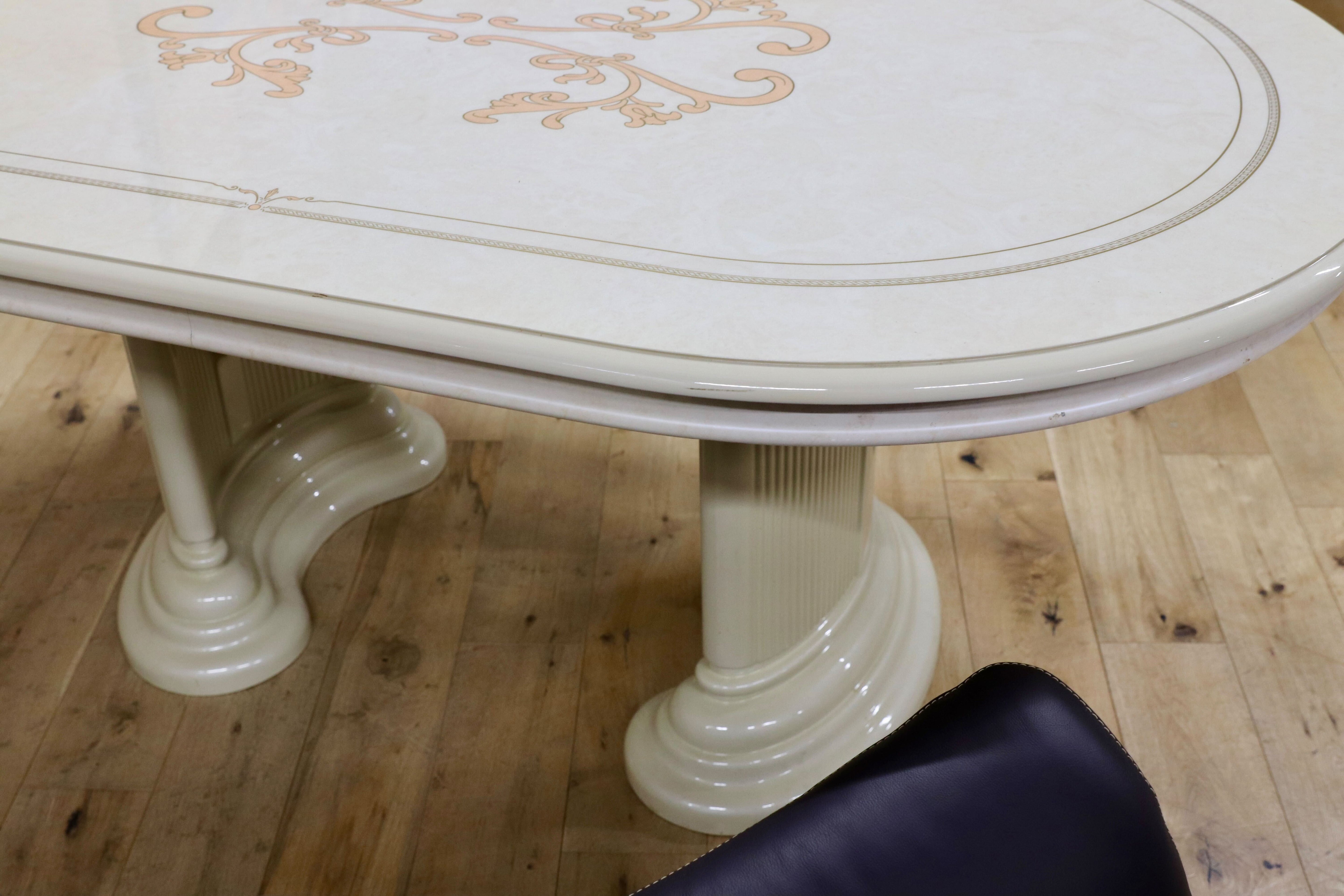 GMIS432○Saltarelli MOBILI / サルタレッリモビリ フローレンス ダイニングテーブル 食卓テーブル ロココ調 クラシック 約28万