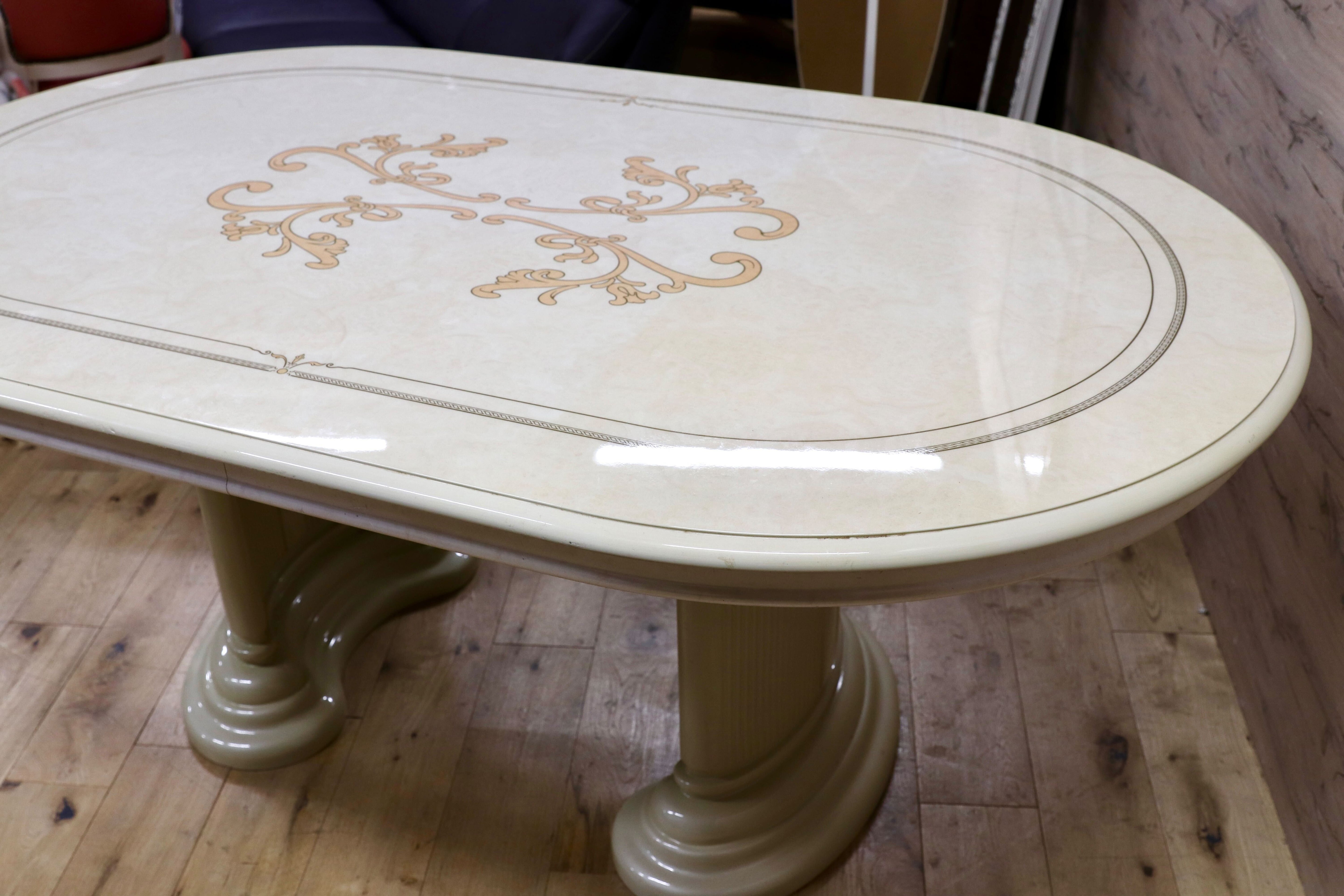 GMIS432○Saltarelli MOBILI / サルタレッリモビリ フローレンス ダイニングテーブル 食卓テーブル ロココ調 クラシック 約28万