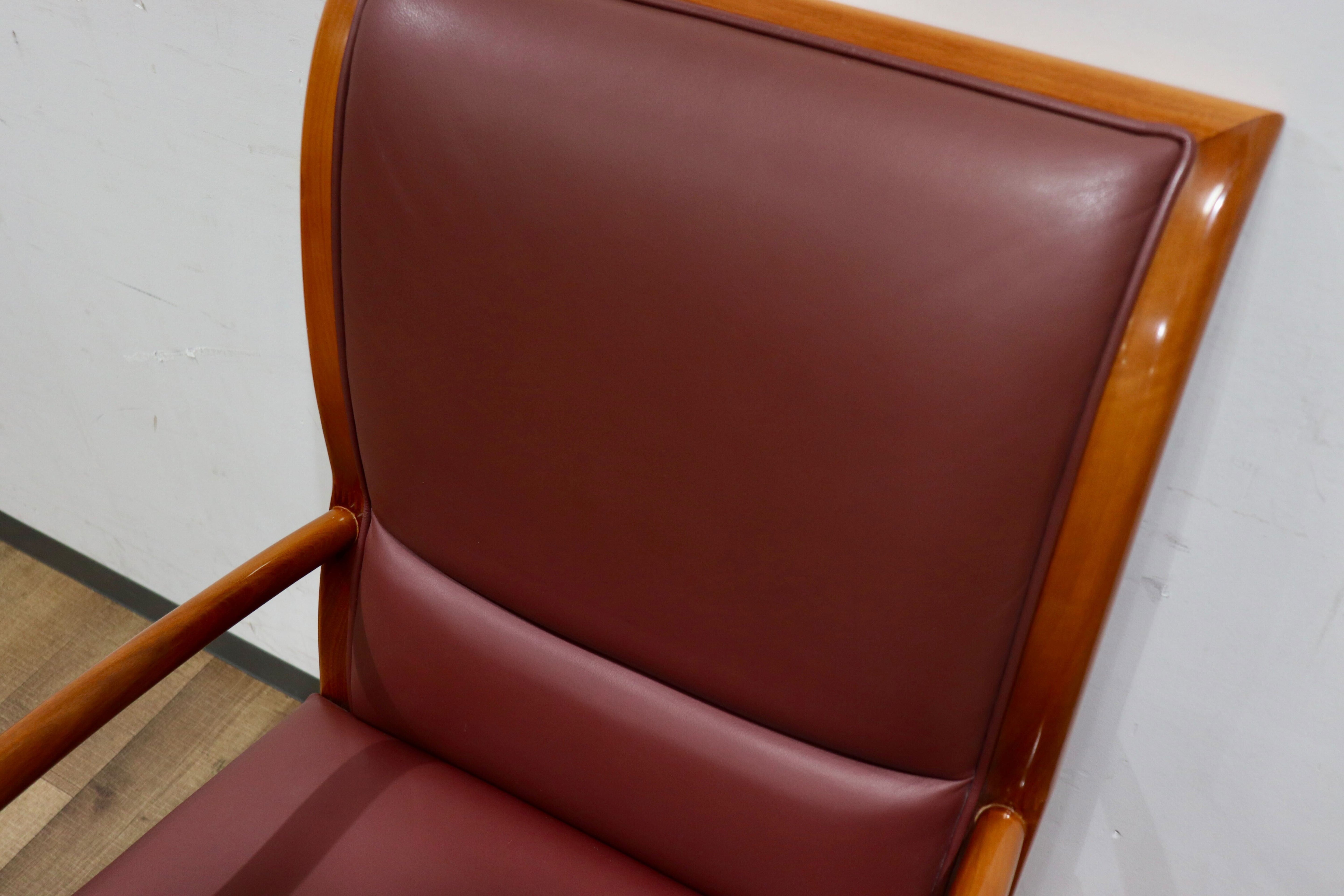 GMHK626D○domani / ドマーニ カリモク最高峰 Forza フォルザ ダイニングチェア アームチェア 食卓椅子 本革 モダン 肘置き 定価約27万