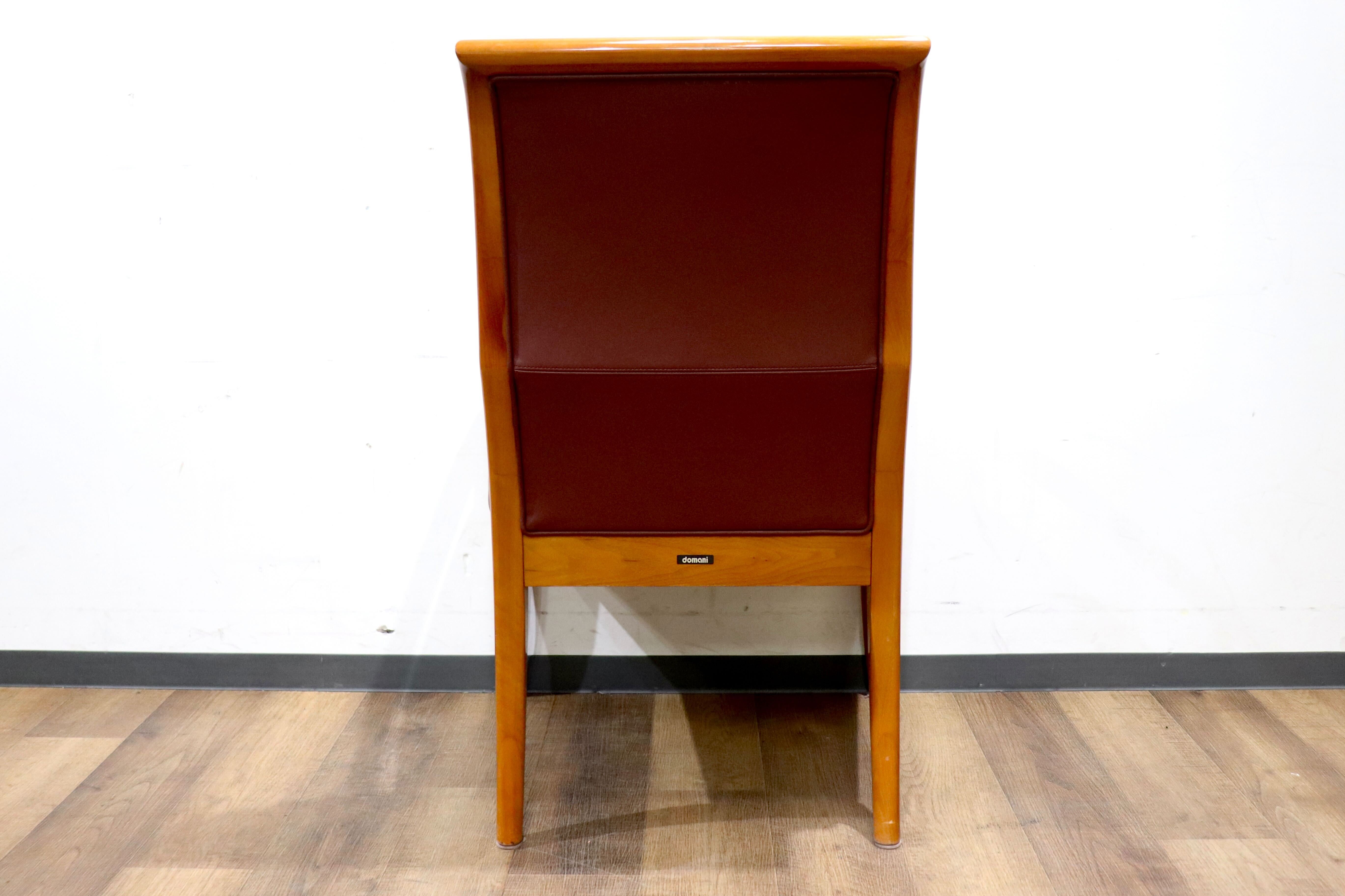 GMHK626D○domani / ドマーニ カリモク最高峰 Forza フォルザ ダイニングチェア アームチェア 食卓椅子 本革 モダン 肘置き 定価約27万