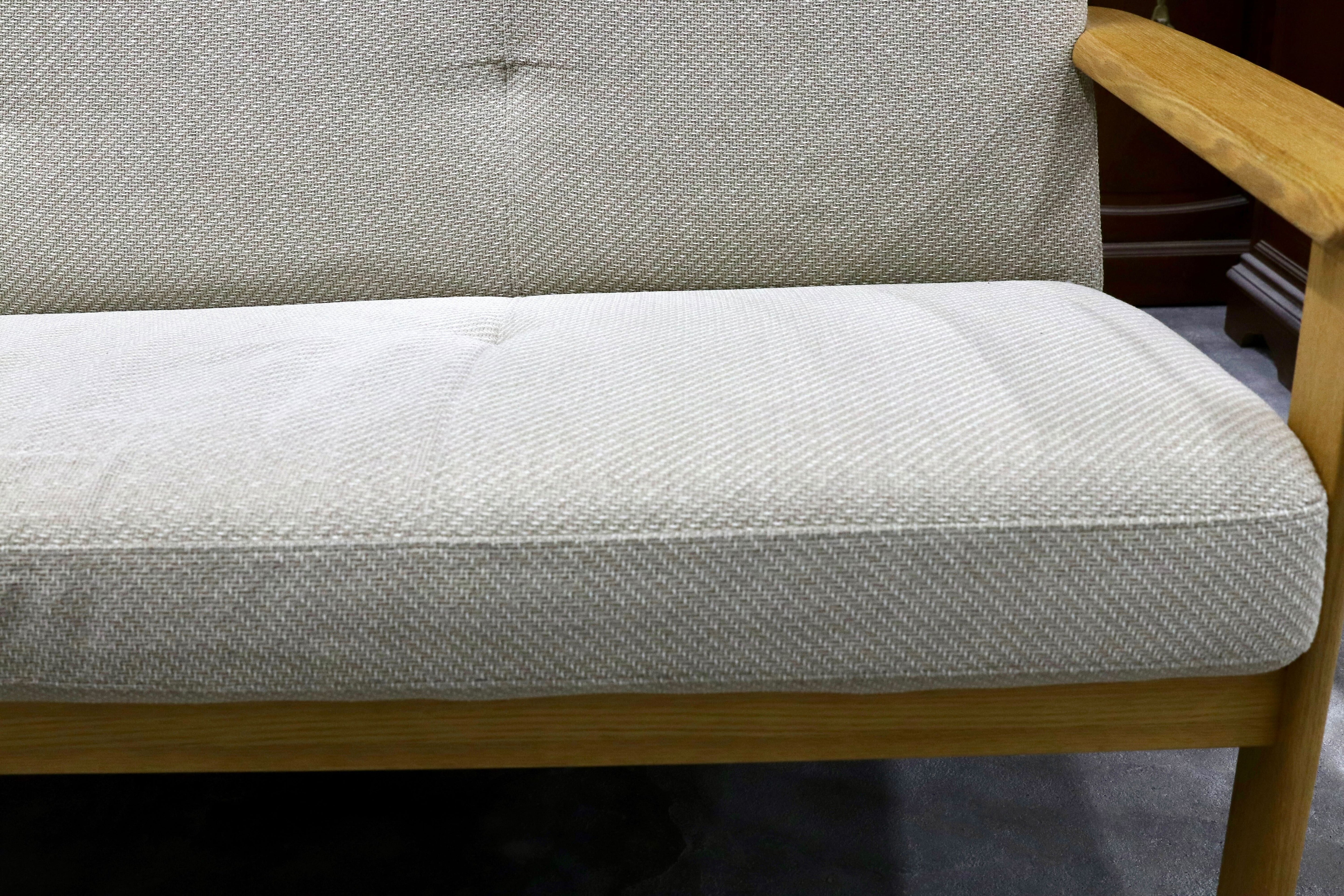 GMHN355○Chitano / チターノ karimoku カリモク 3人掛けソファ トリプルソファ ファブリック オーク材 ナチュラル 国産家具