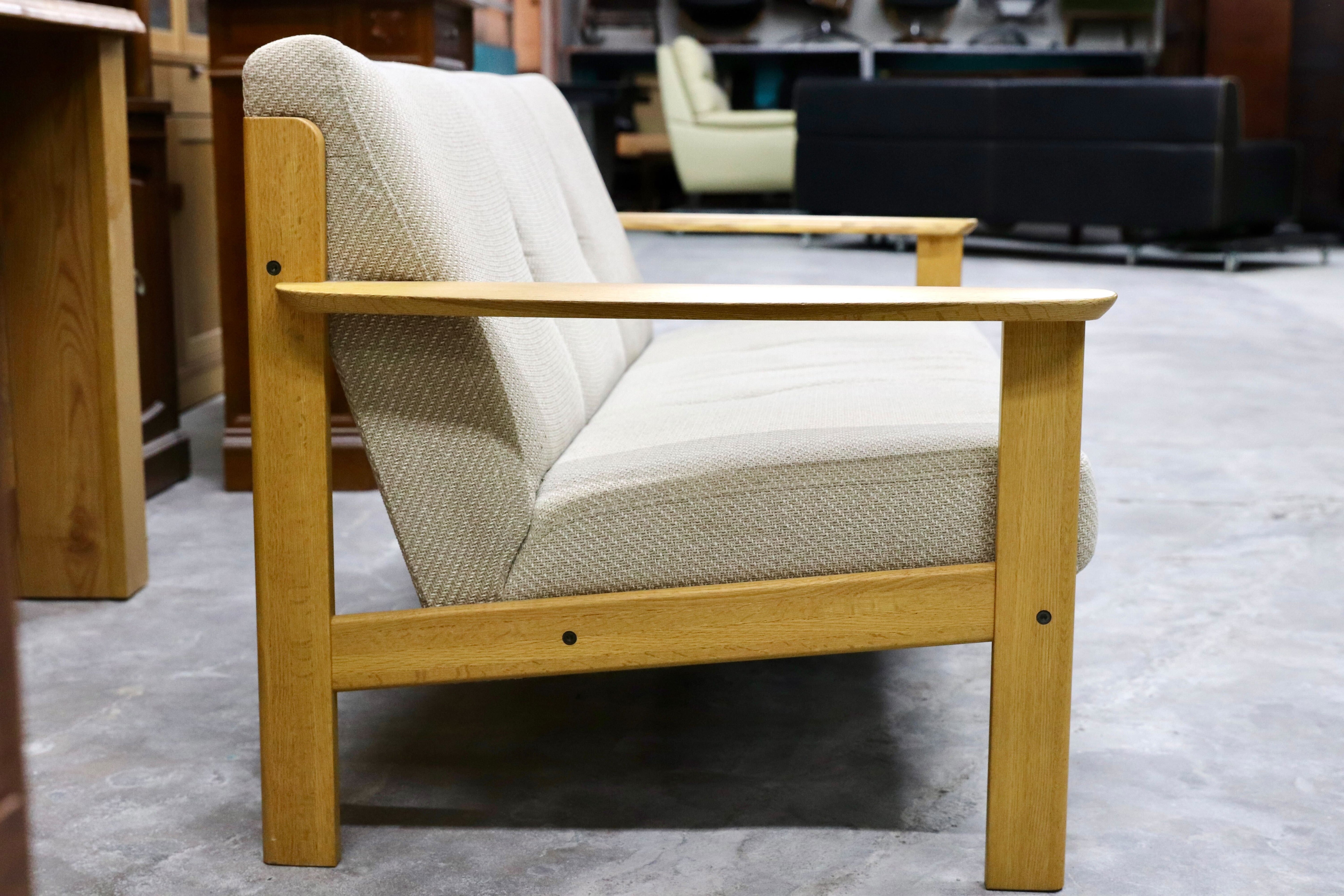 GMHN355○Chitano / チターノ karimoku カリモク 3人掛けソファ トリプルソファ ファブリック オーク材 ナチュラル 国産家具