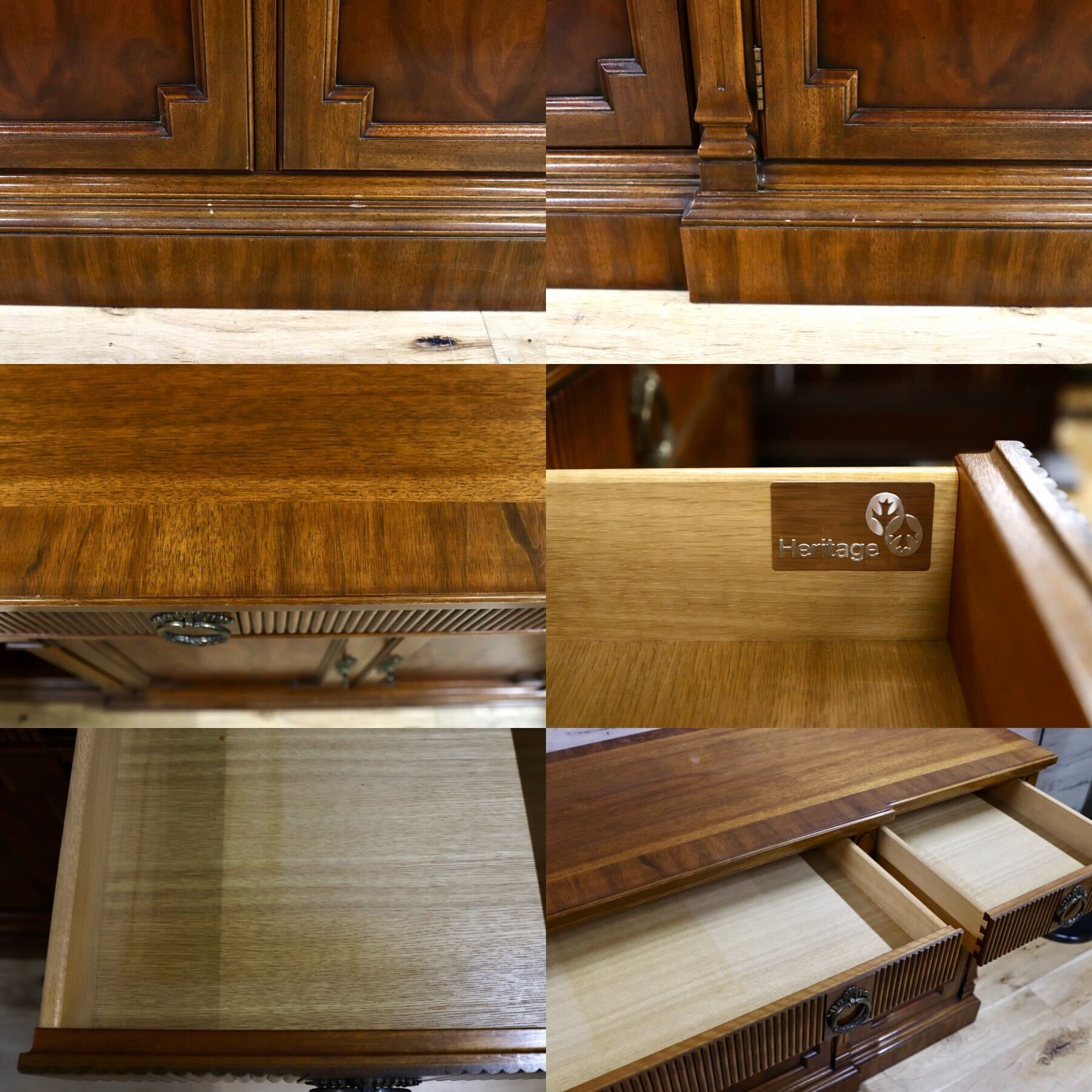 GMHK132○DREXEL HERITAGE / ドレクセルヘリテイジ Cameo Classics キャメオクラシック サイドボード リビングボード 約120万 稀少