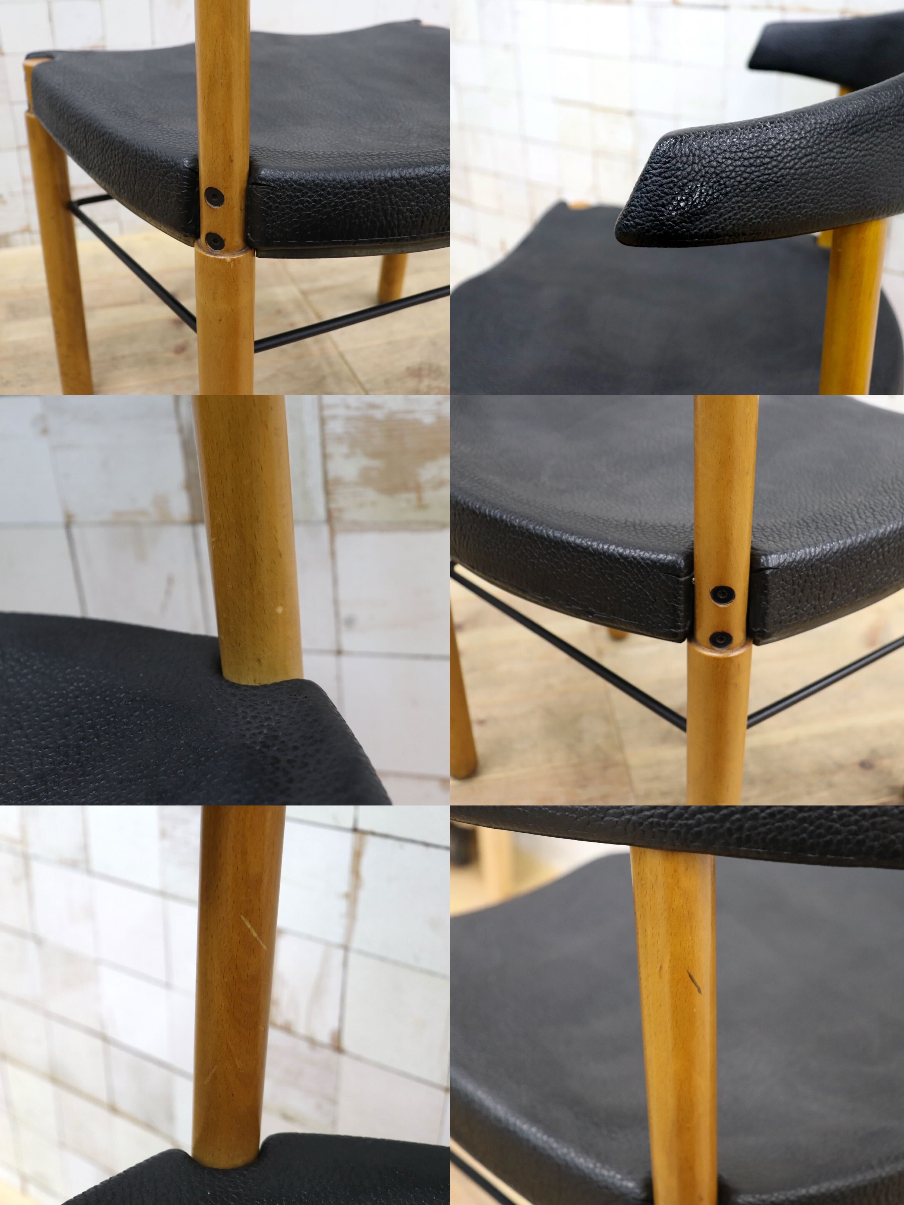 GMIN7J〇Cassina / カッシーナ レオナルドチェア ダイニングチェア Strassle collection社 スイス 椅子 ブラック 北欧スタイル