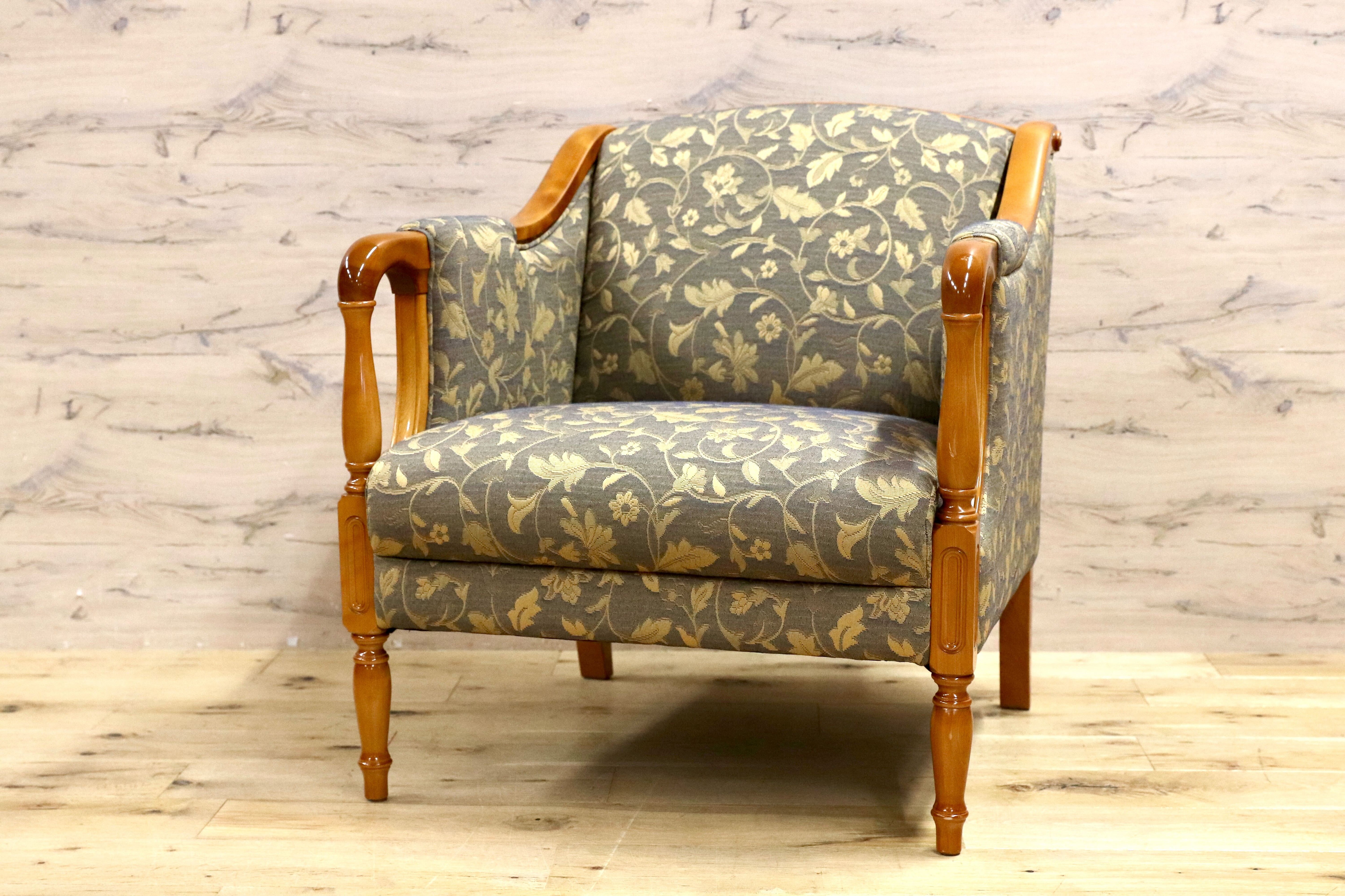 GMIK49○モリシゲ / MORISHIGE N-スペンサー 1人掛けソファ シングルソファ ラウンジチェア 椅子 IDC大塚家具 定価約22万