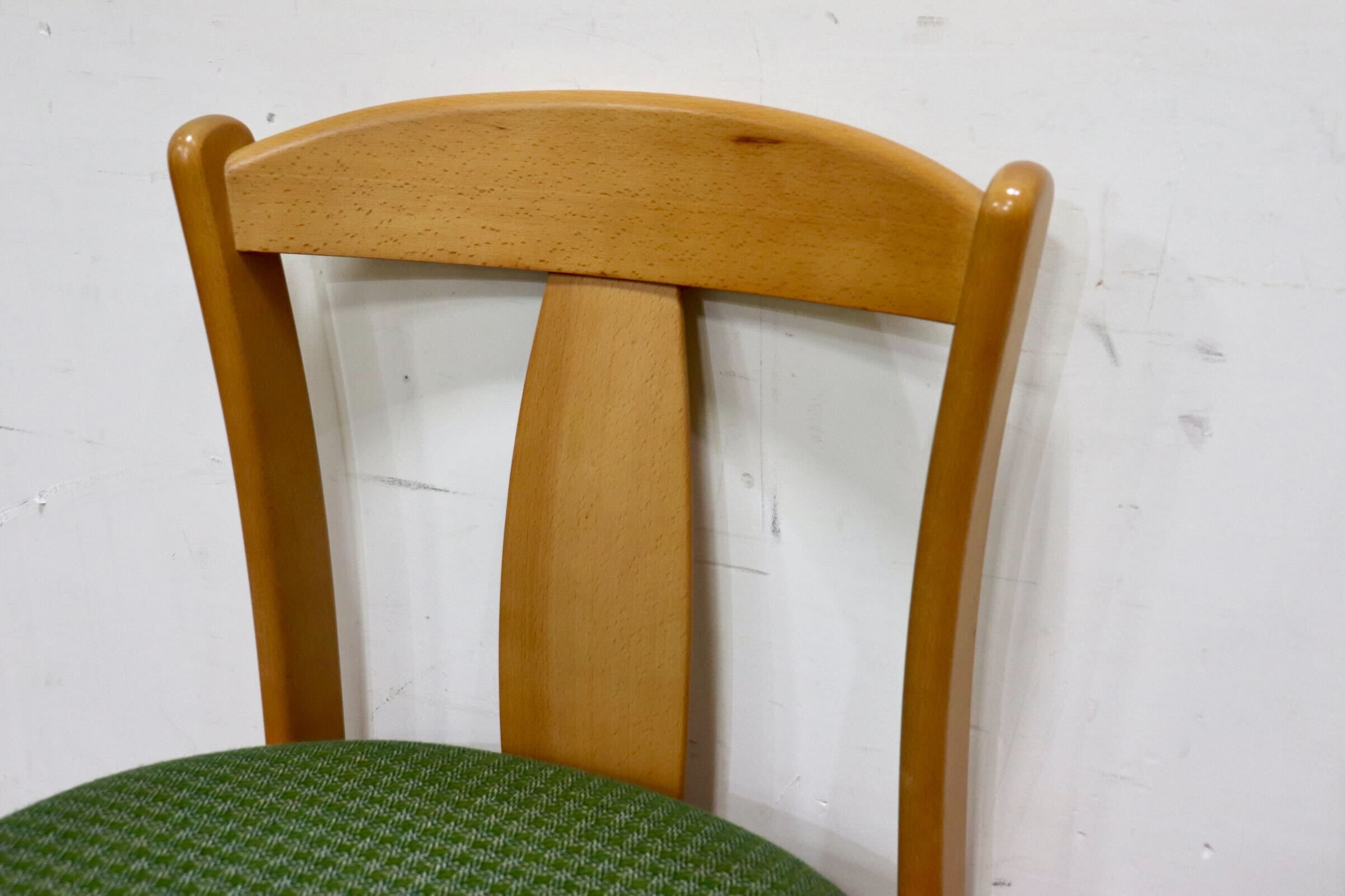 GMHH429D○karimoku / カリモク ダイニングチェアアームレスチェア 椅子 ファブリック カントリー モダンレトロ グリーン 国産家具