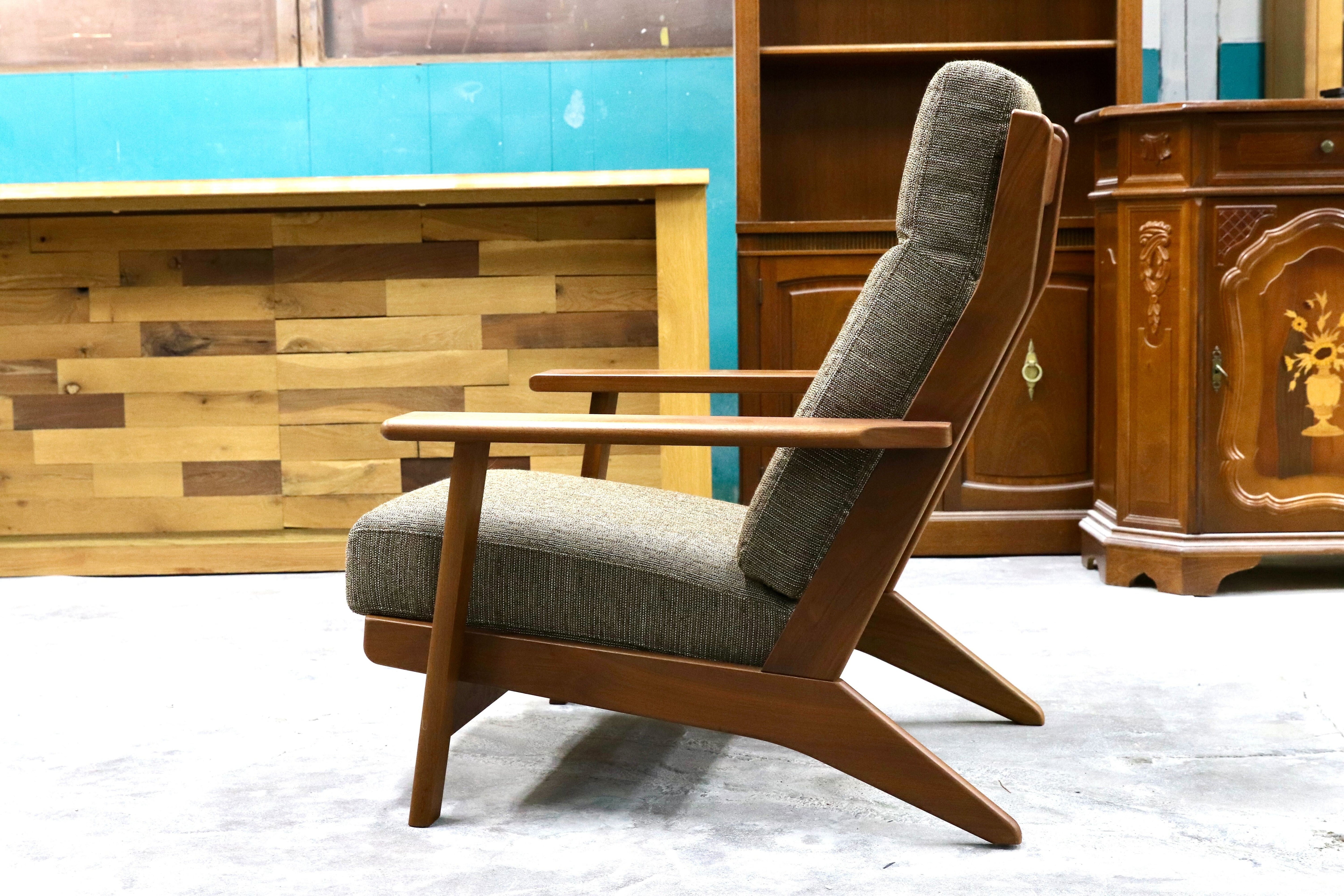 GMHS476○ナガノインテリア / NAGANO INTERIOR ツムギ 1人掛けソファ シングルソファ イージーチェア 北欧スタイル チェリー材 約15万