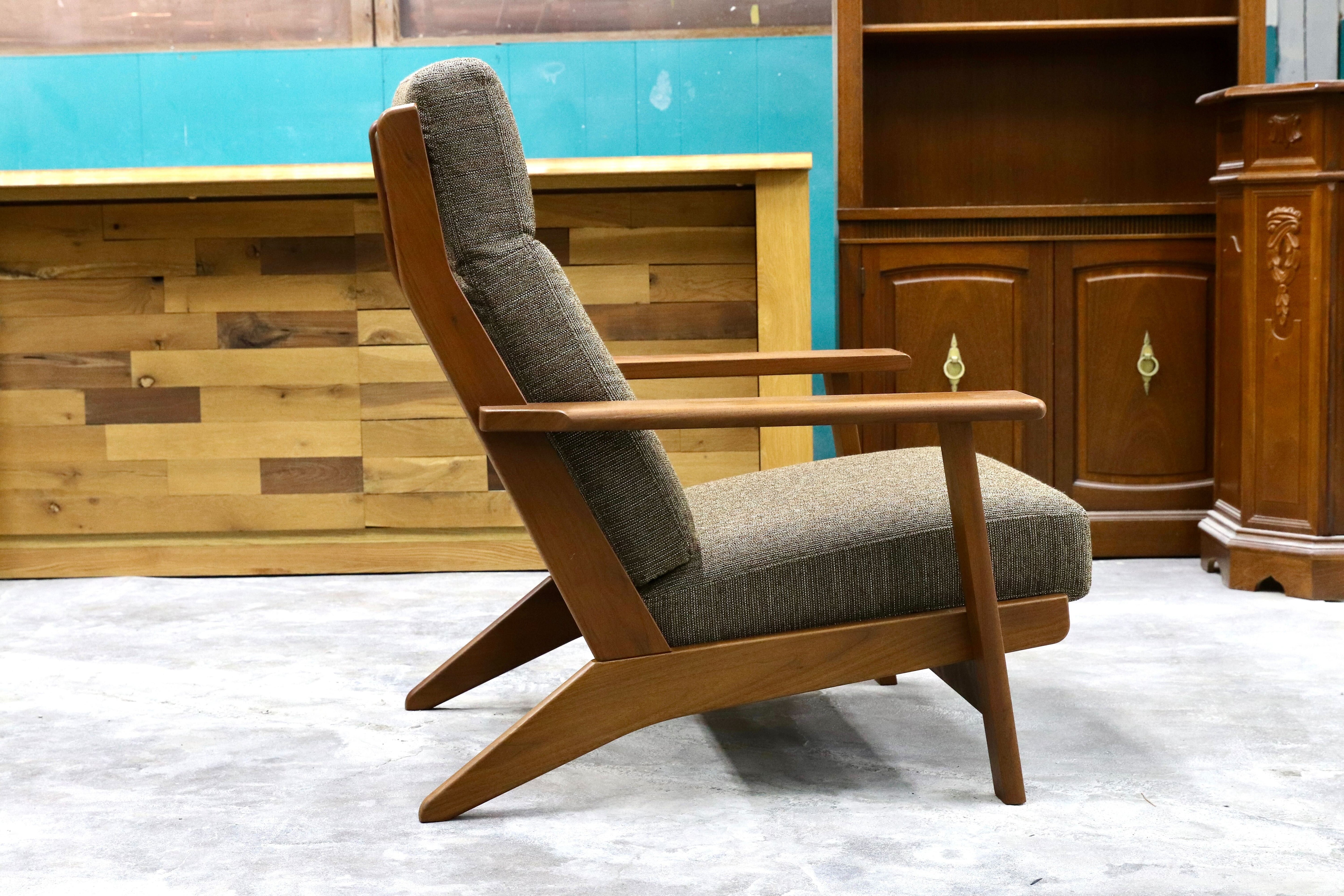 GMHS476○ナガノインテリア / NAGANO INTERIOR ツムギ 1人掛けソファ シングルソファ イージーチェア 北欧スタイル チェリー材 約15万