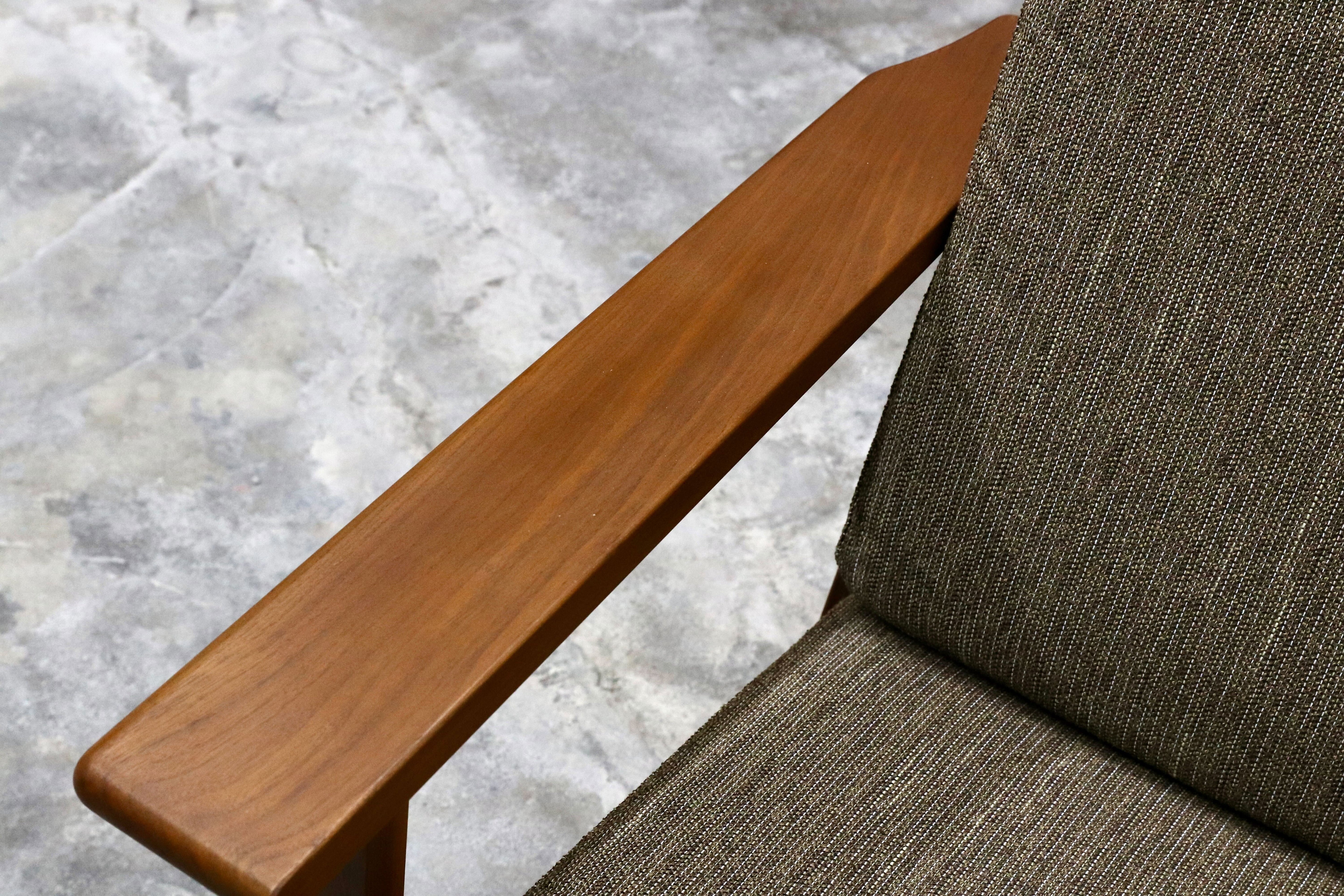 GMHS476○ナガノインテリア / NAGANO INTERIOR ツムギ 1人掛けソファ シングルソファ イージーチェア 北欧スタイル チェリー材 約15万