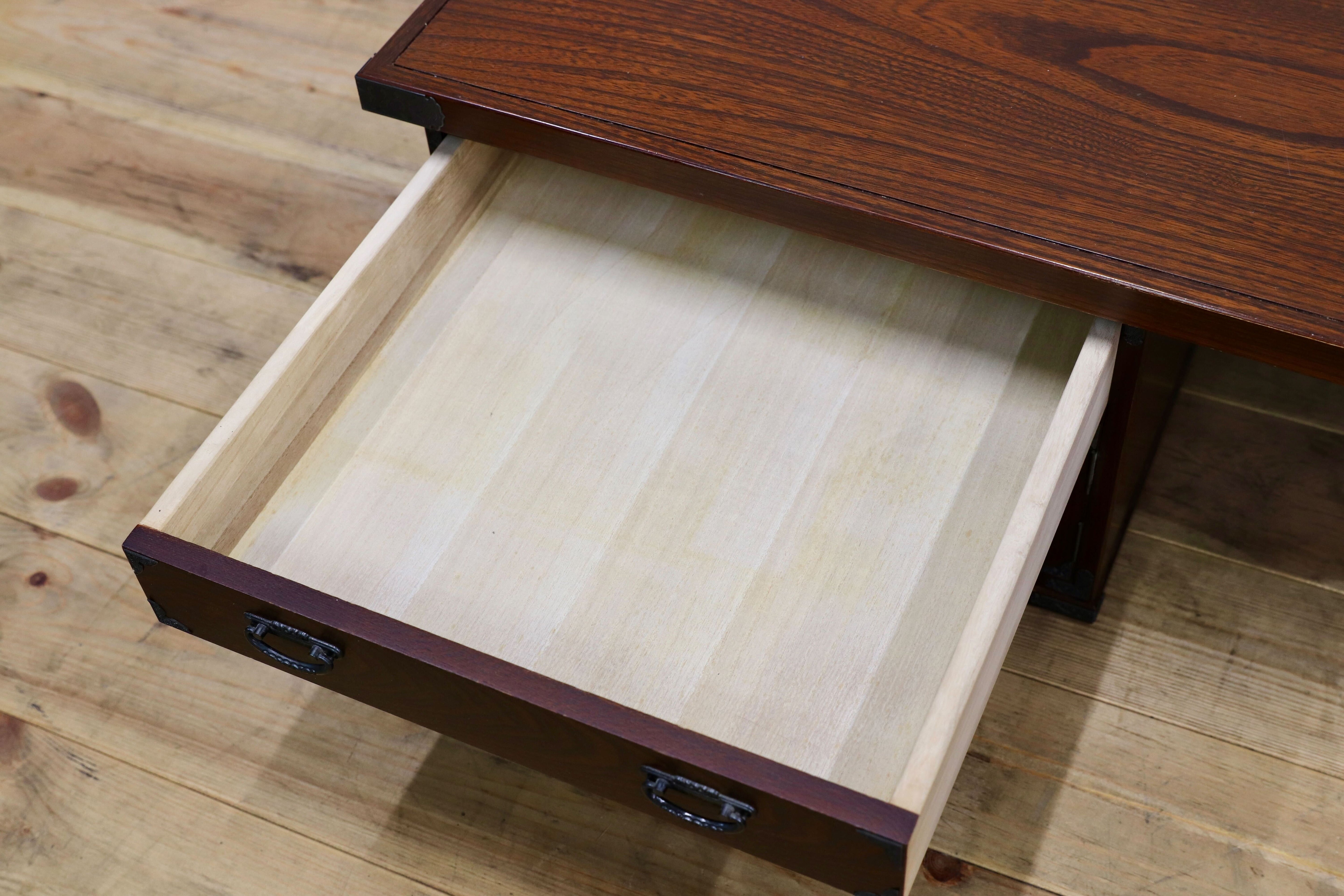 GMIS295○文机 和家具 レトロ 和モダン 座敷 和室 ローテーブル デスク アンティーク 座卓