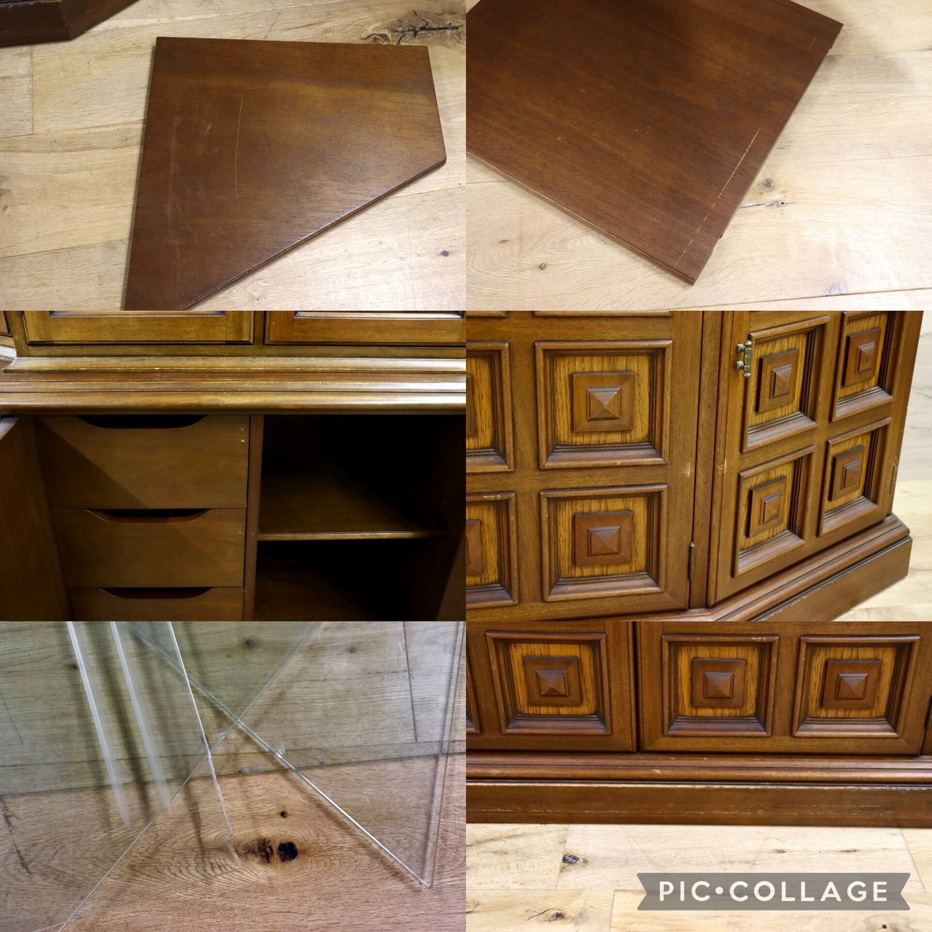 GMHK792○DREXEL HERITAGE / ドレクセルヘリテイジ Esperanto エスペラント ガラスキャビネット 飾り棚 クラシック 定価約210万