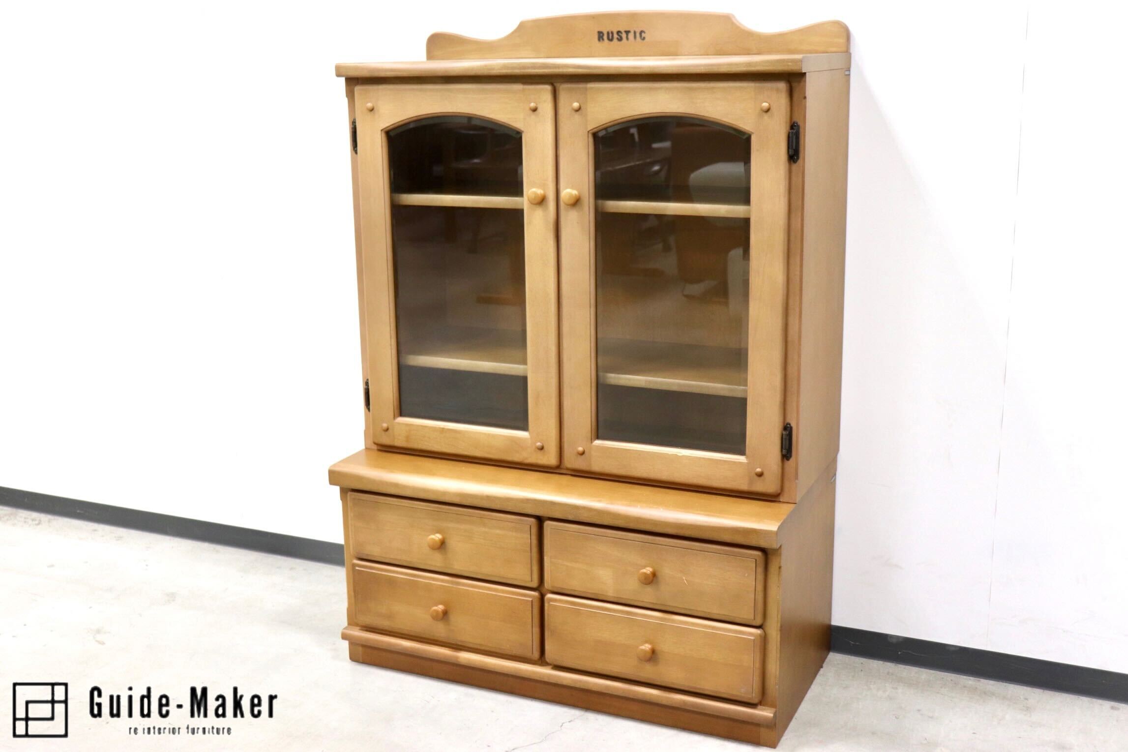 GMGK150○karimoku / カリモク RUSTIC ルスティック キャビネット 本棚 書棚 ブックシェルフ 飾り棚 収納棚 カントリー ナチュラル 廃番