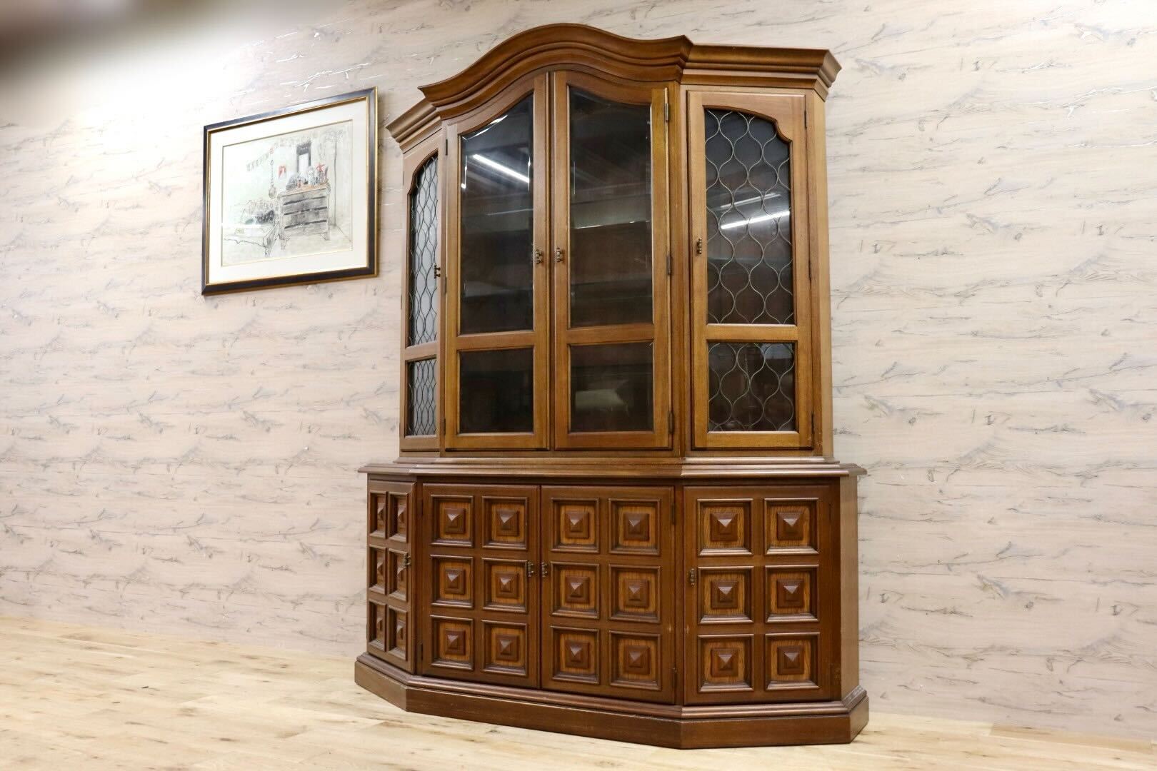 GMHK792○DREXEL HERITAGE / ドレクセルヘリテイジ Esperanto エスペラント ガラスキャビネット 飾り棚 クラシック 定価約210万