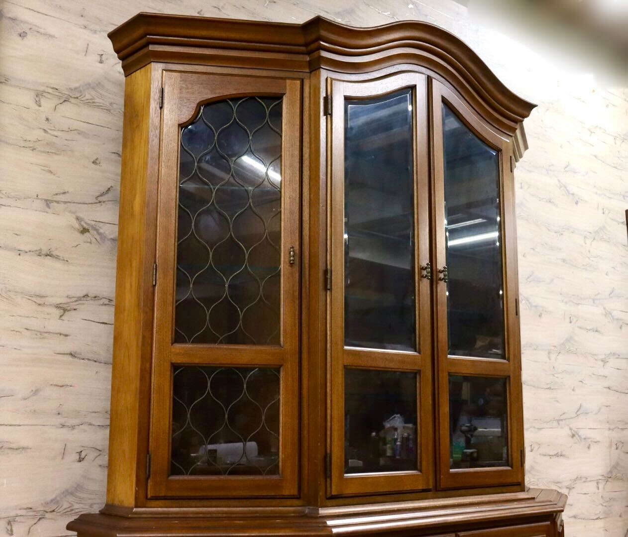 GMHK792○DREXEL HERITAGE / ドレクセルヘリテイジ Esperanto エスペラント ガラスキャビネット 飾り棚 クラシック 定価約210万