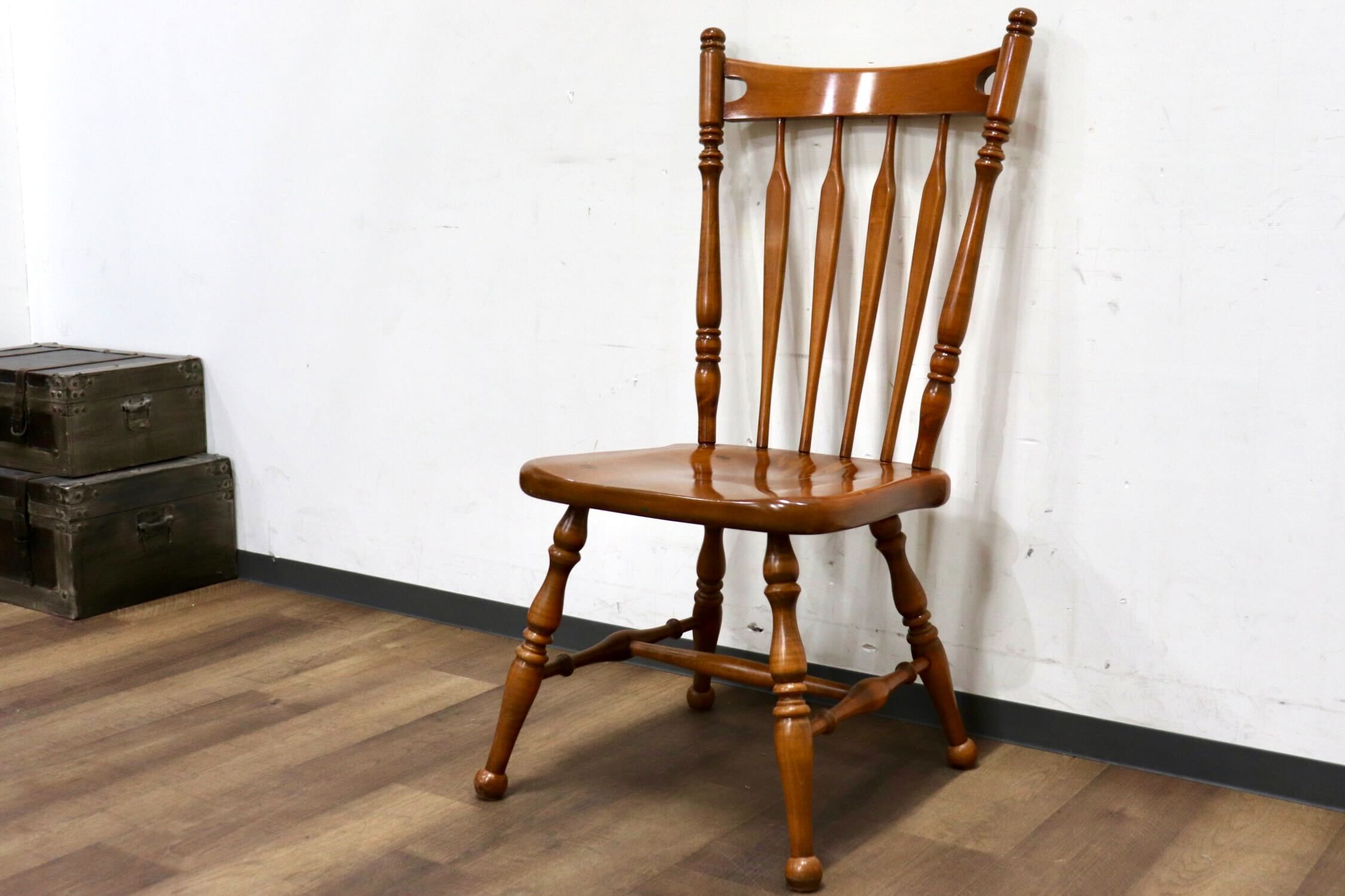 GMHH419C○ETHAN ALLEN / イーセンアーレン ウィンザーチェア ダイニングチェア ハイバックチェア チェア 椅子 US クラシック ヴィンテージ