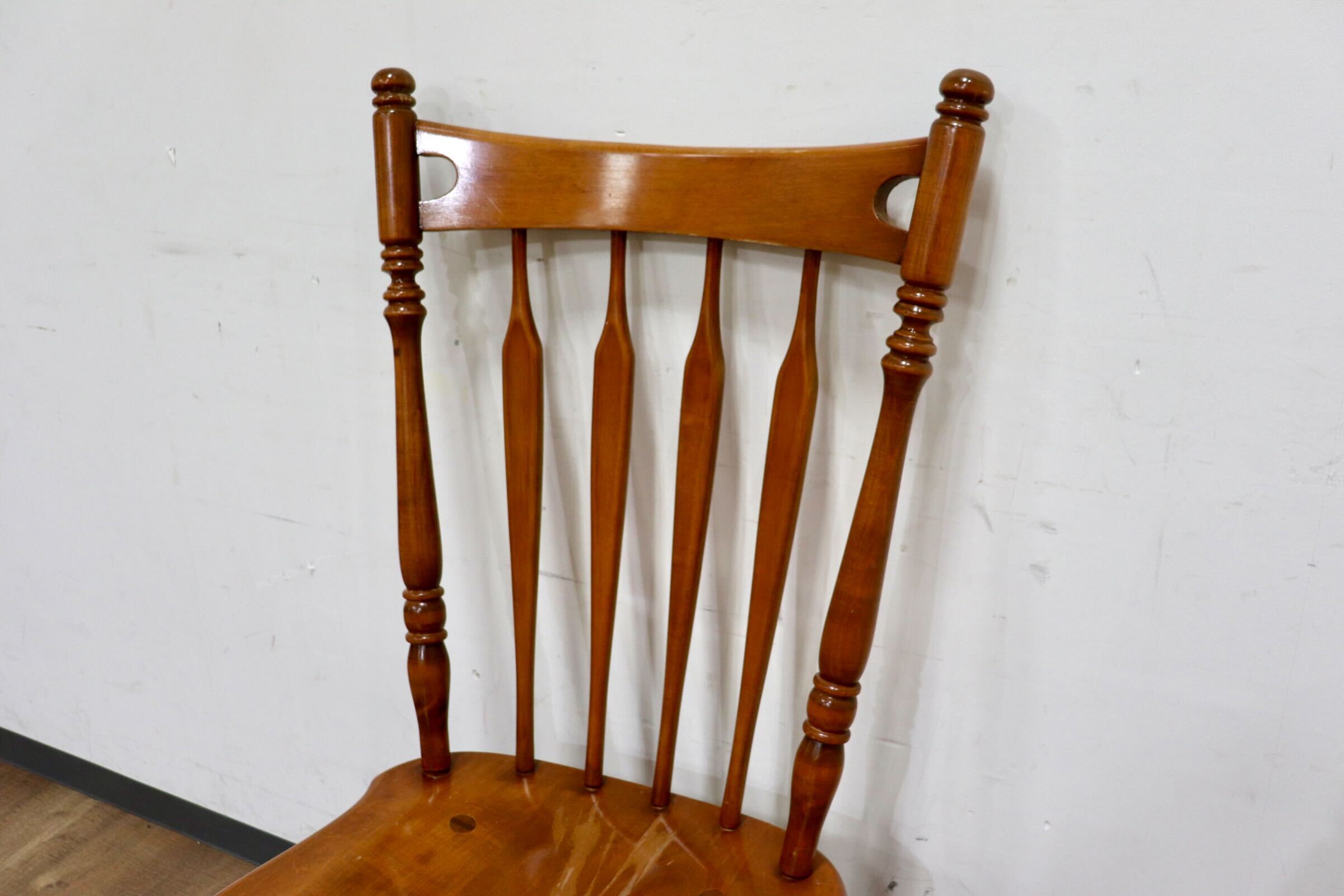 GMHH419C○ETHAN ALLEN / イーセンアーレン ウィンザーチェア ダイニングチェア ハイバックチェア チェア 椅子 US クラシック ヴィンテージ