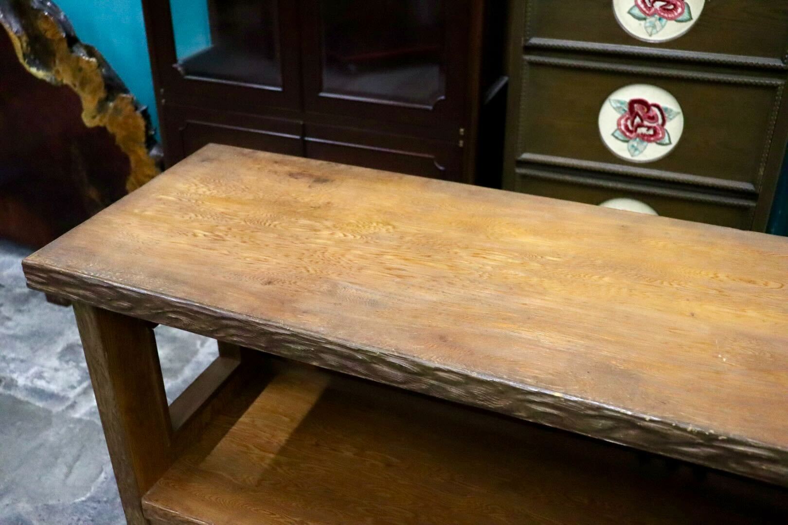 GMIH496A○世界遺産屋久杉 サイドボード 茶棚 茶箪笥 飾り棚 和家具 和室 座敷 古民家 和モダン キャビネット レトロ