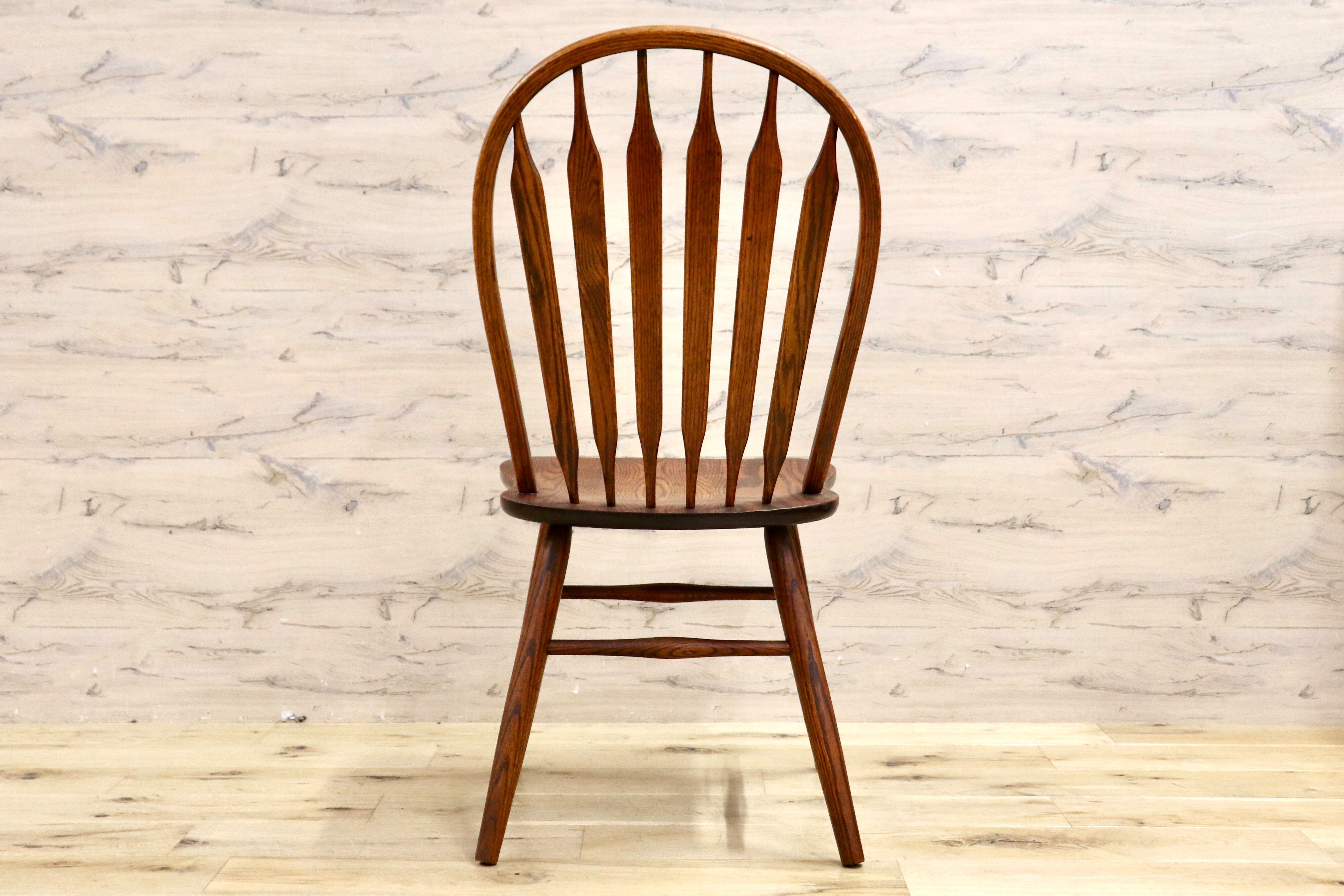 GMHH477B○shin lee / シンリー ダイニングチェア 椅子 ウィンザーチェア ボウバックチェア ヴィンテージ アンティーク レッドオーク 無垢