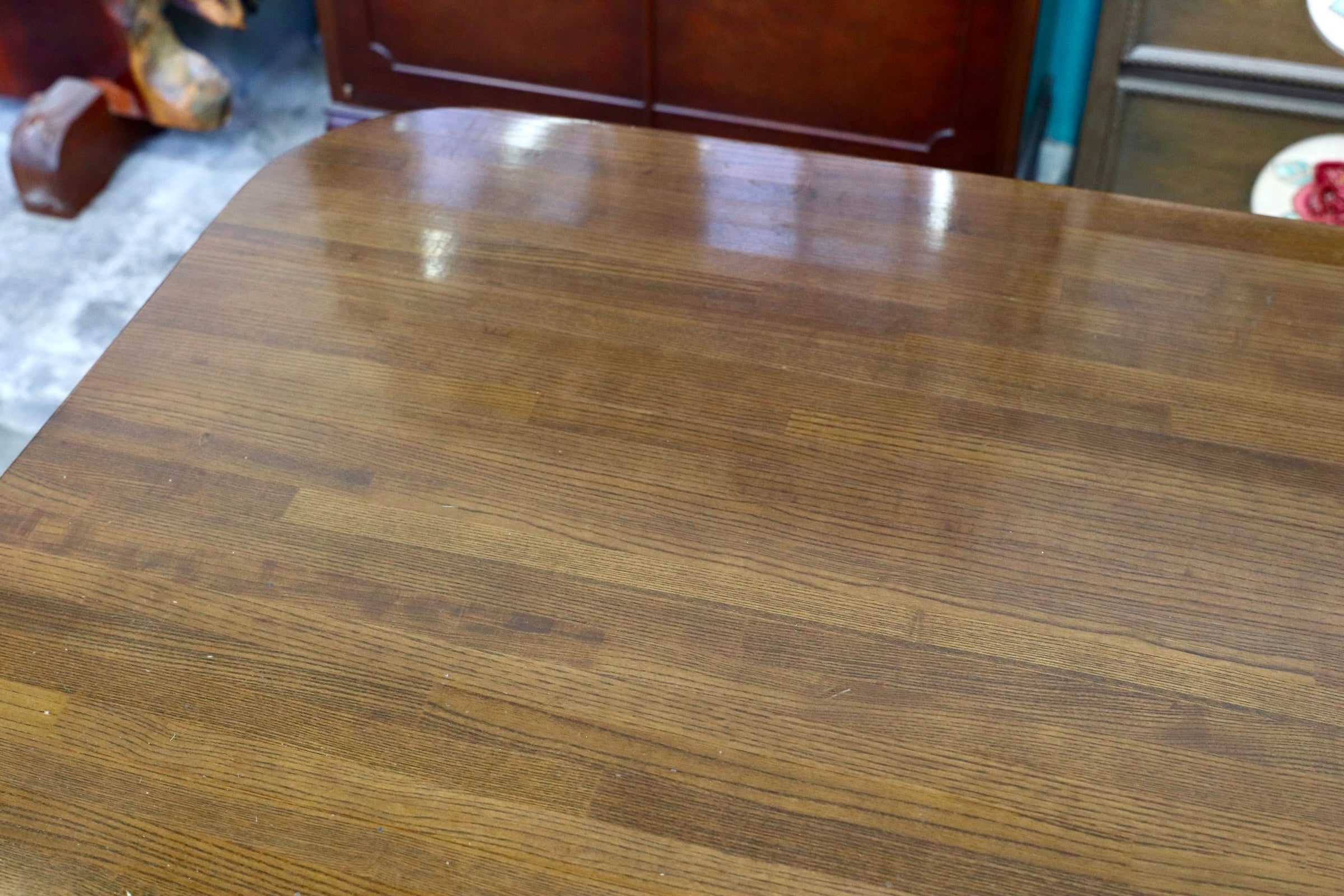 GMJS39○KASHIWA / 柏木工 オーク無垢材 ダイニングテーブル 食卓テーブル 昭和レトロ 飛騨家具 ヴィンテージ アンティーク
