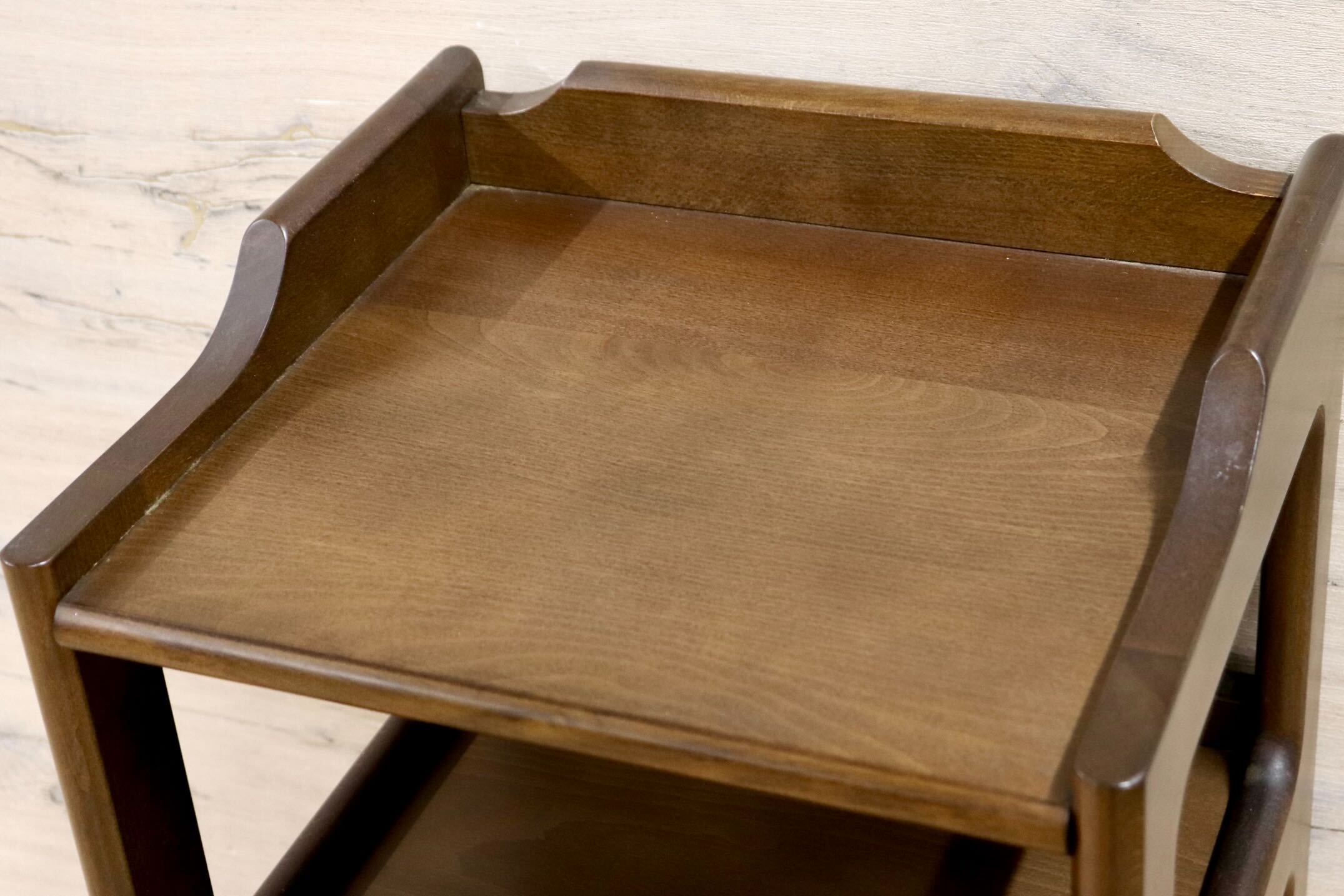 GMIH277B○karimoku / カリモク 電話台 FAX台 花台 飾り棚 リビング収納 引出し クラシック レトロ 国産家具