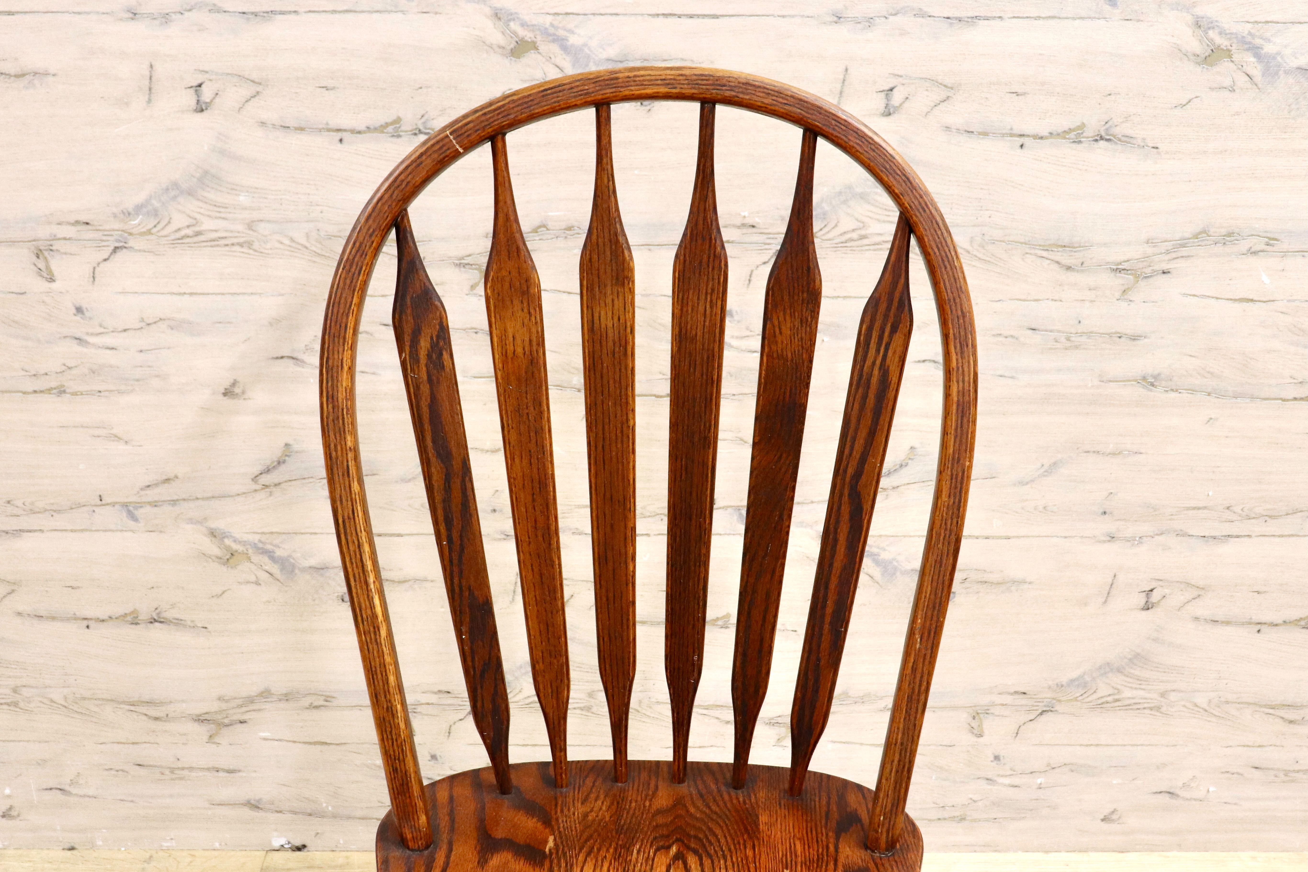 GMHH477B○shin lee / シンリー ダイニングチェア 椅子 ウィンザーチェア ボウバックチェア ヴィンテージ アンティーク レッドオーク 無垢