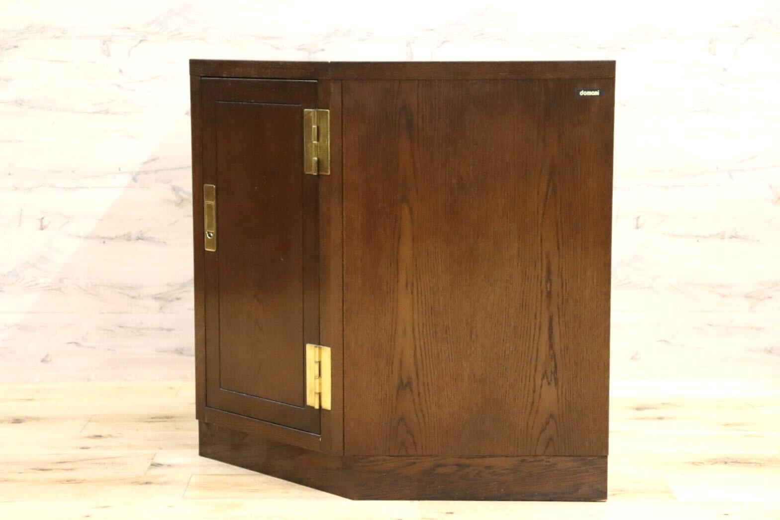 GMHN182B○domani / ドマーニ Morganton モーガントン コーナーキャビネット ヒッコリーブラウン カリモク最高峰 クラシック アンティーク