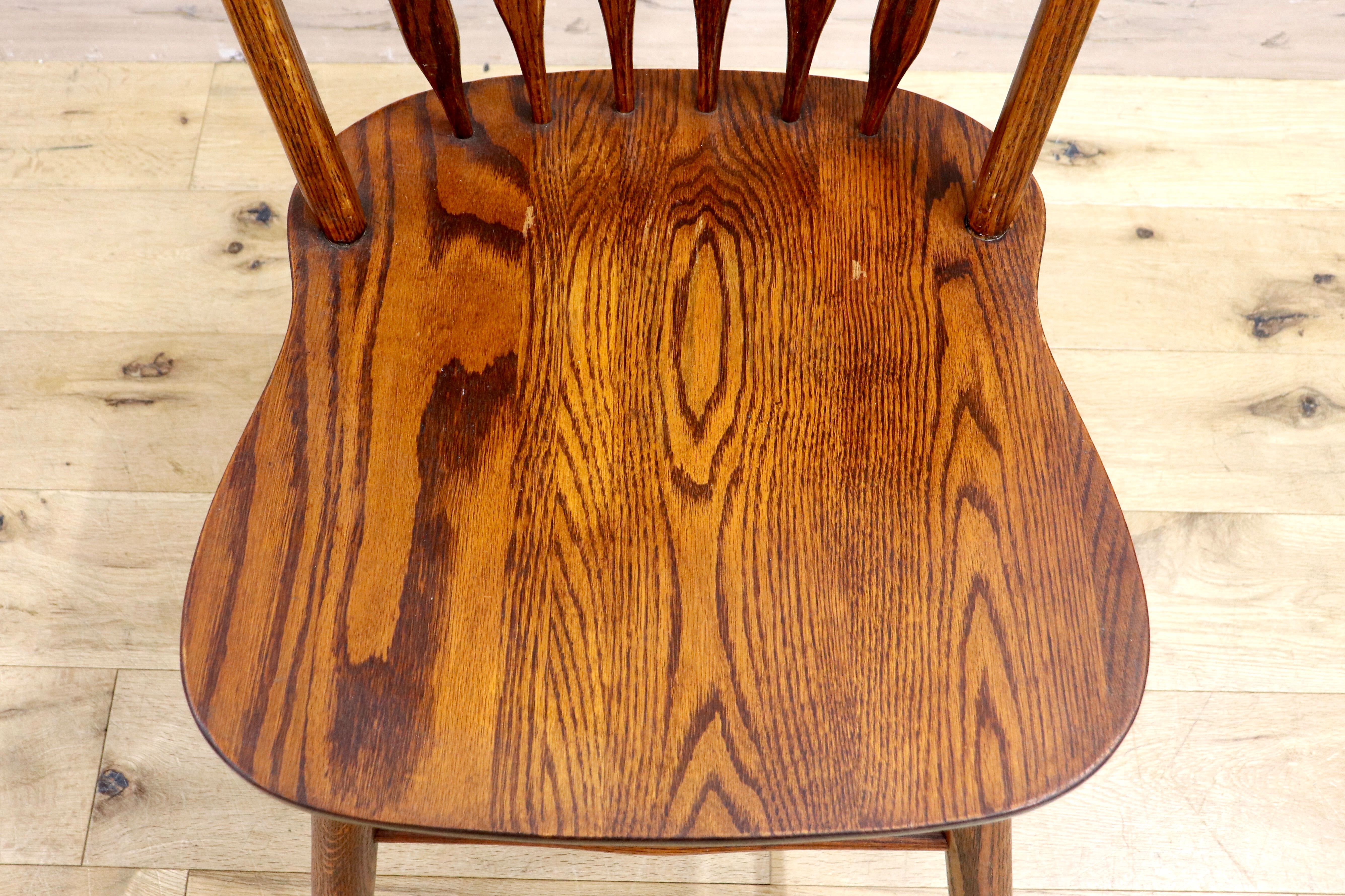 GMHH477B○shin lee / シンリー ダイニングチェア 椅子 ウィンザーチェア ボウバックチェア ヴィンテージ アンティーク レッドオーク 無垢