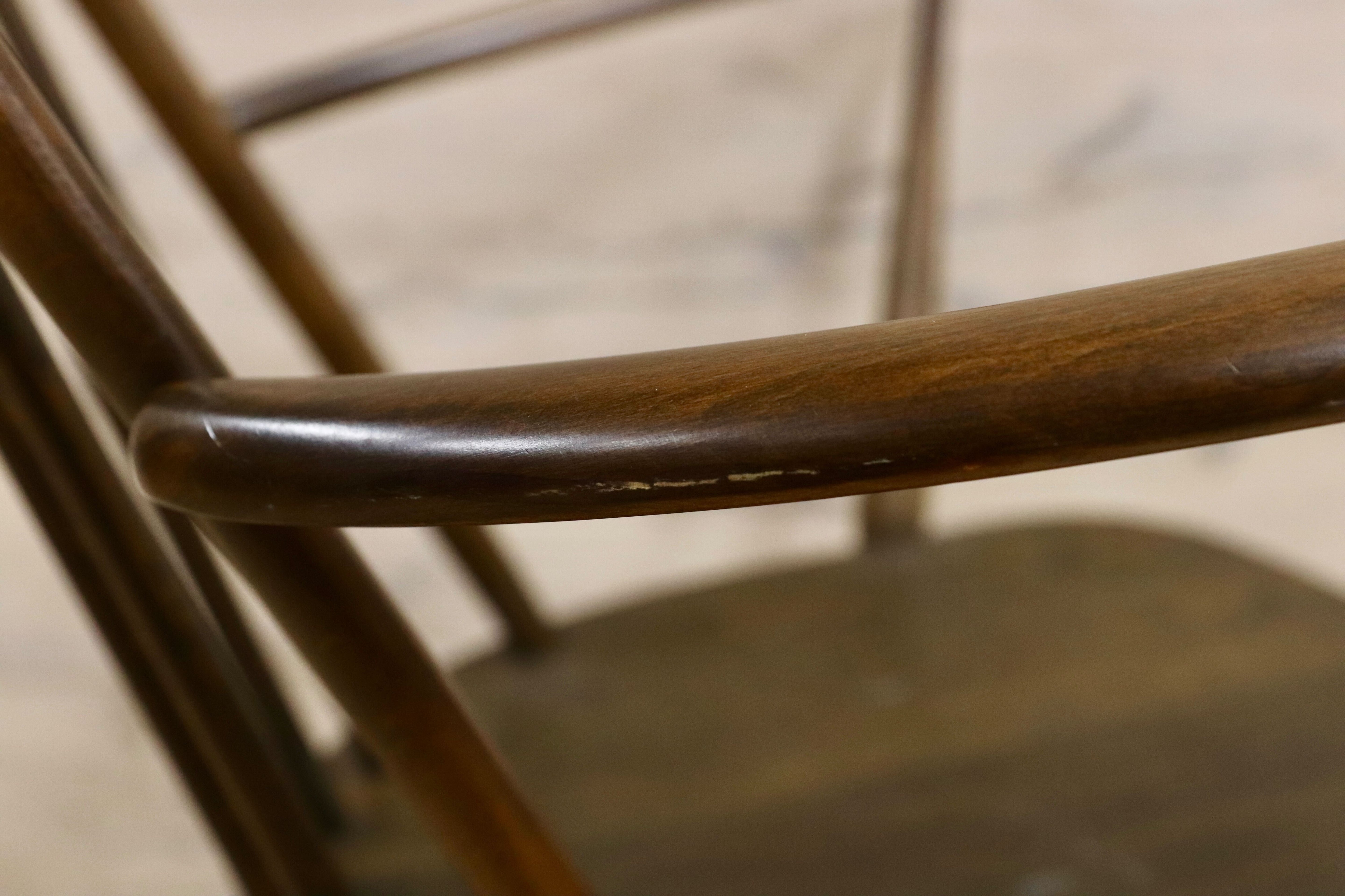 GMIK783○ERCOL / アーコール スワン クエーカー ロッキングチェア 揺り椅子 イギリス アンティーク 高島屋限定50脚 No.3 稀少