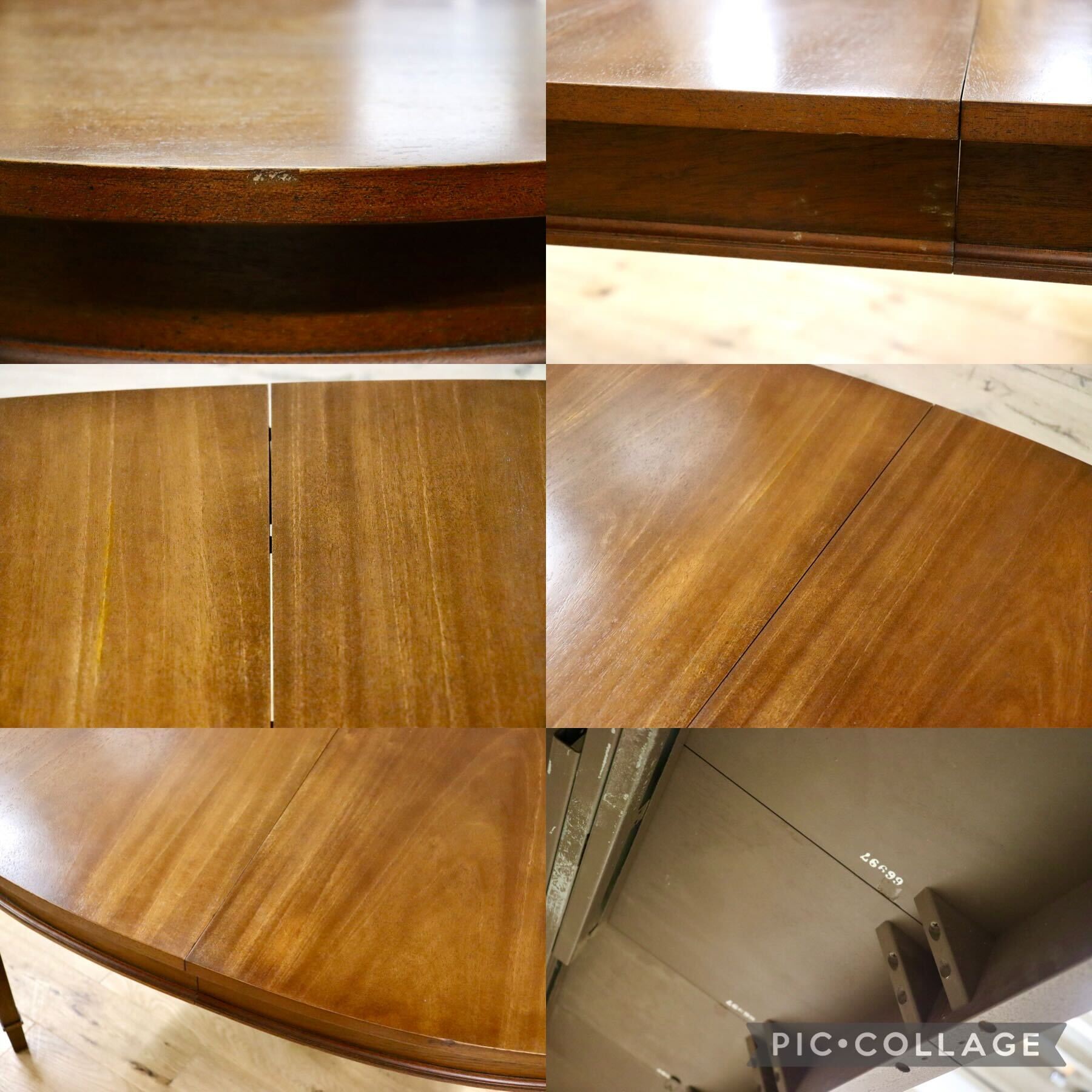 GMHS25○DREXEL HERITAGE / ドレクセルヘリテイジ Triune トライユン 伸長式ダイニングテーブル エクステンションテーブル 約65万 リペア済