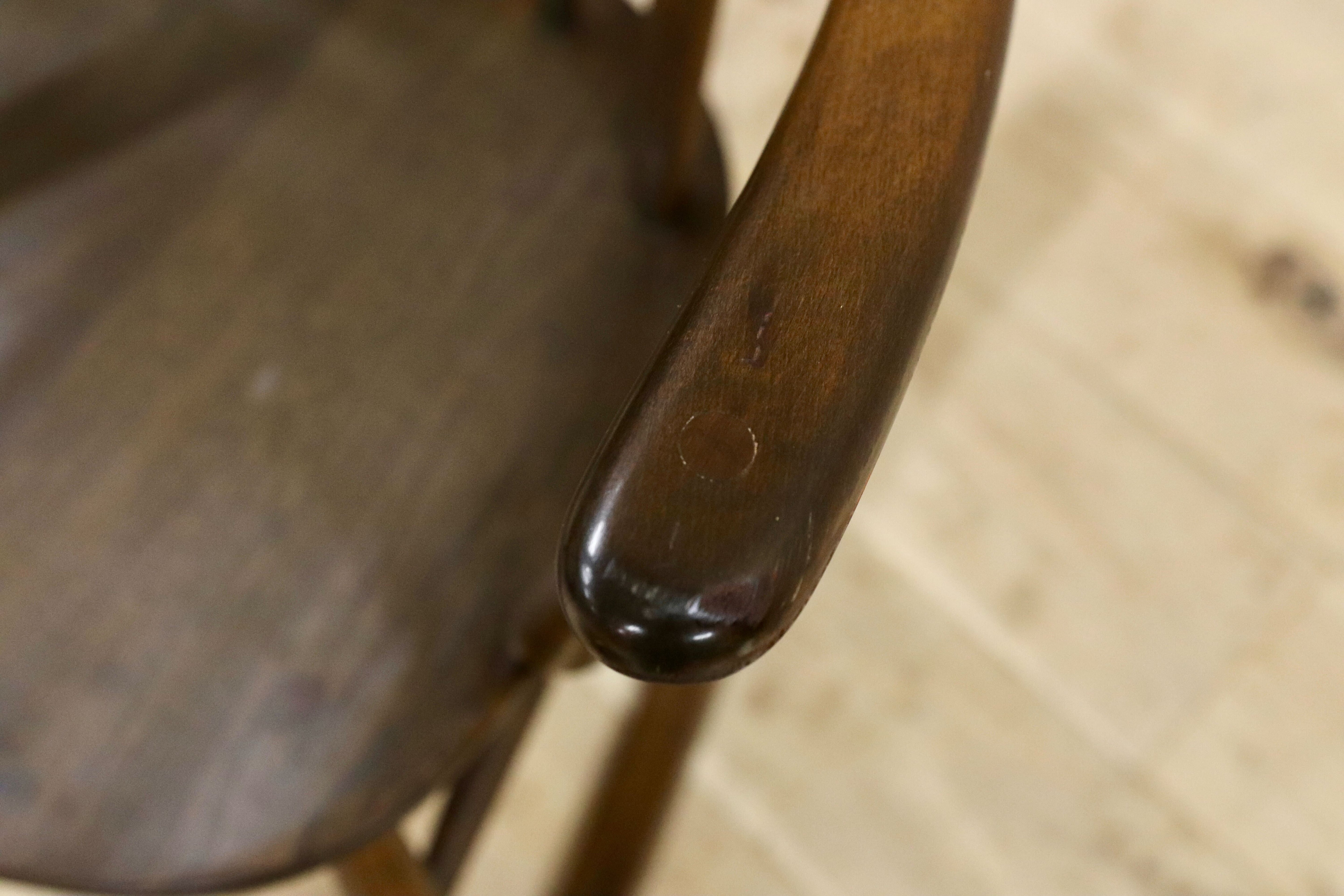 GMIK783○ERCOL / アーコール スワン クエーカー ロッキングチェア 揺り椅子 イギリス アンティーク 高島屋限定50脚 No.3 稀少